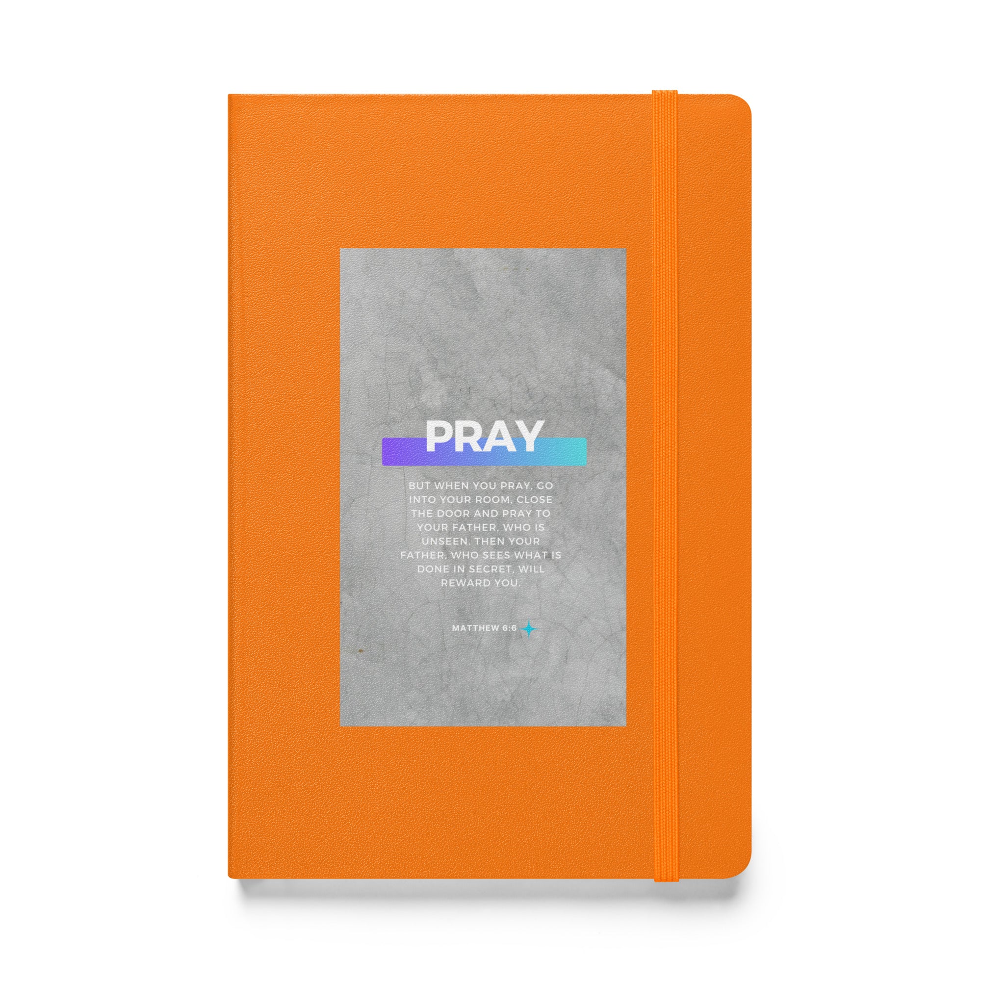 Hardcover bound notebook - Matthew 6:6