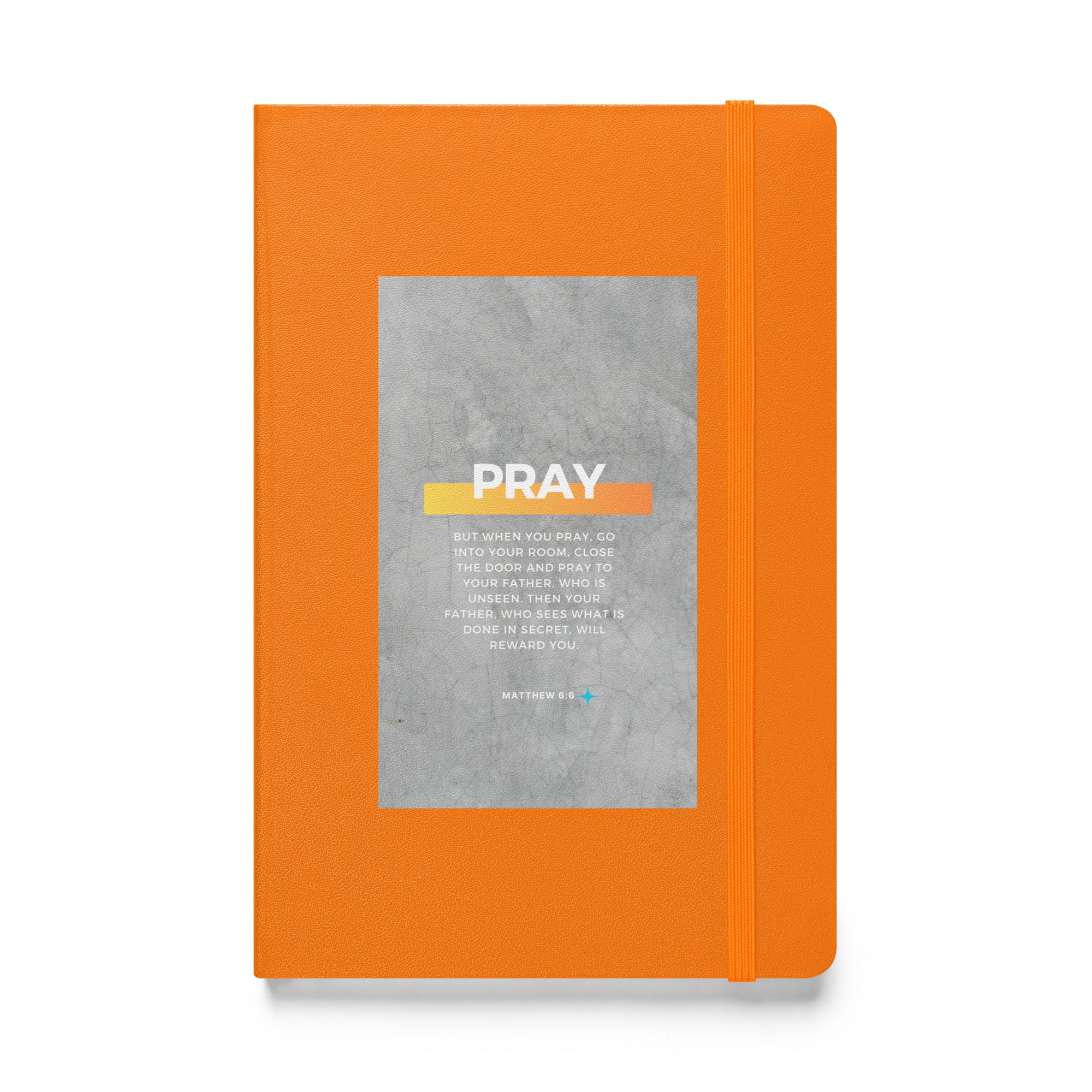 Hardcover bound notebook - Matthew 6:6