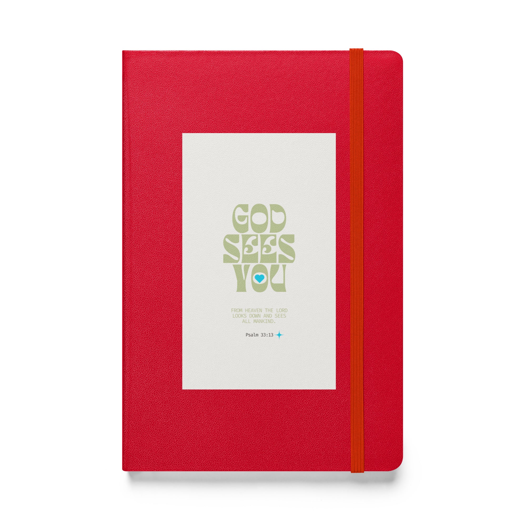 Hardcover bound notebook - Psalm 33:13