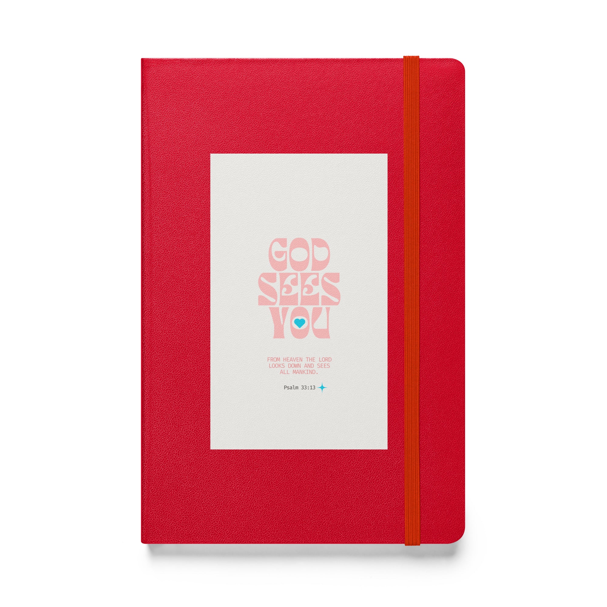 Hardcover bound notebook - Psalm 33:13