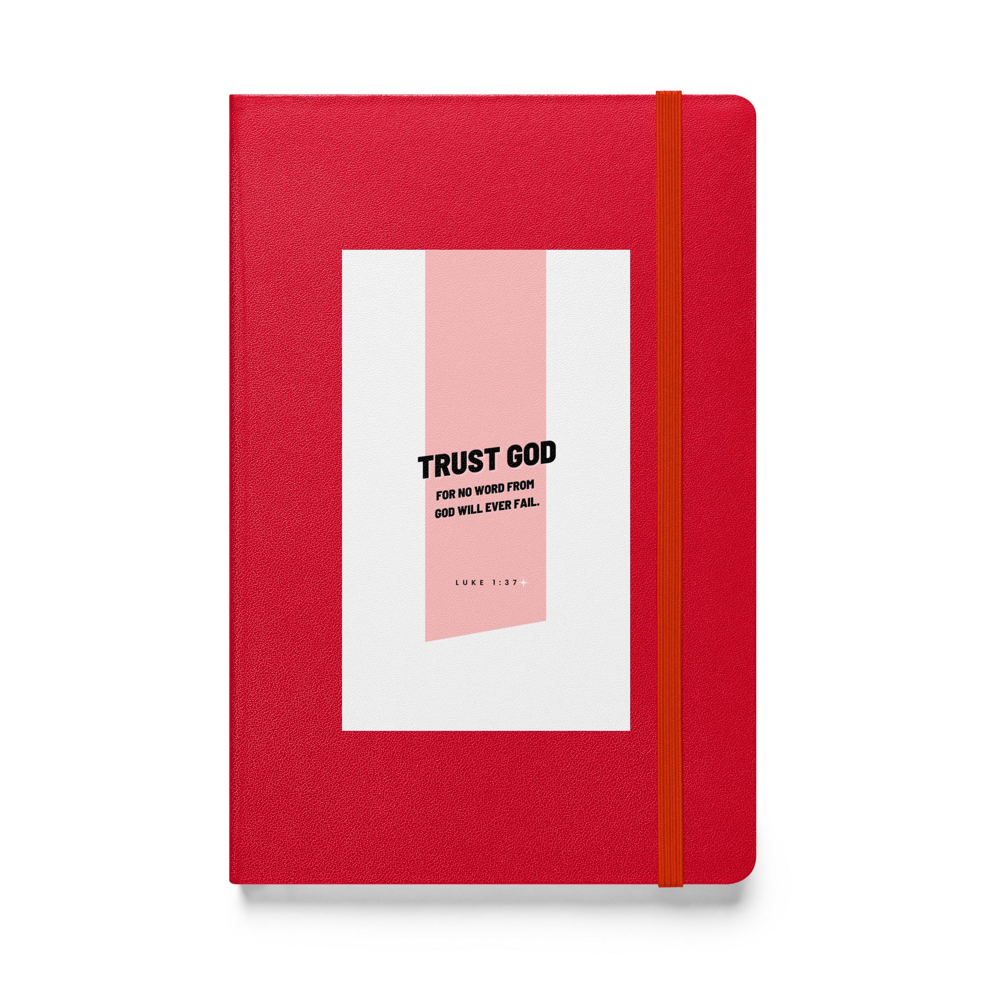 Hardcover bound notebook - Luke 1:37