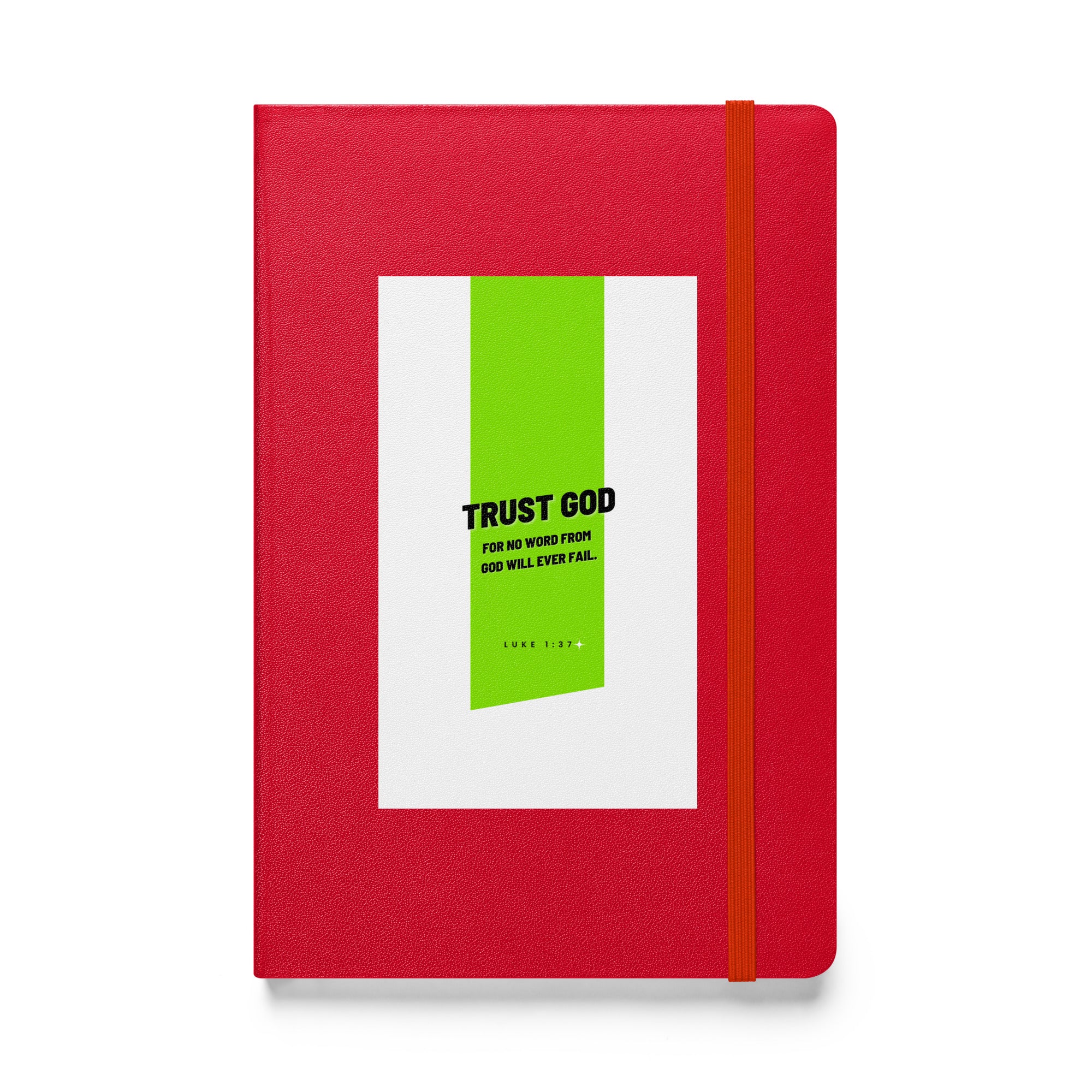 Hardcover bound notebook - Luke 1:37