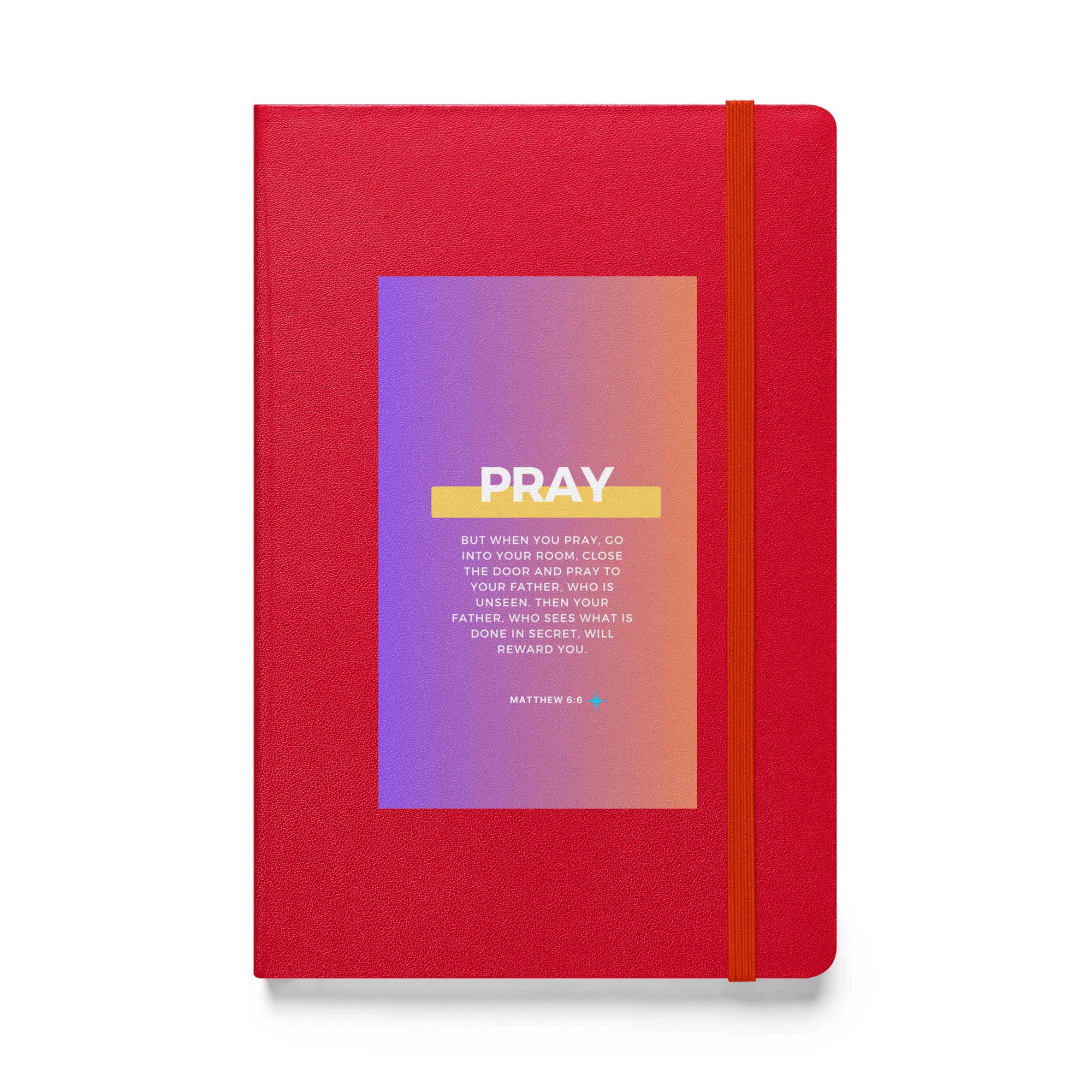Hardcover bound notebook - Matthew 6:6