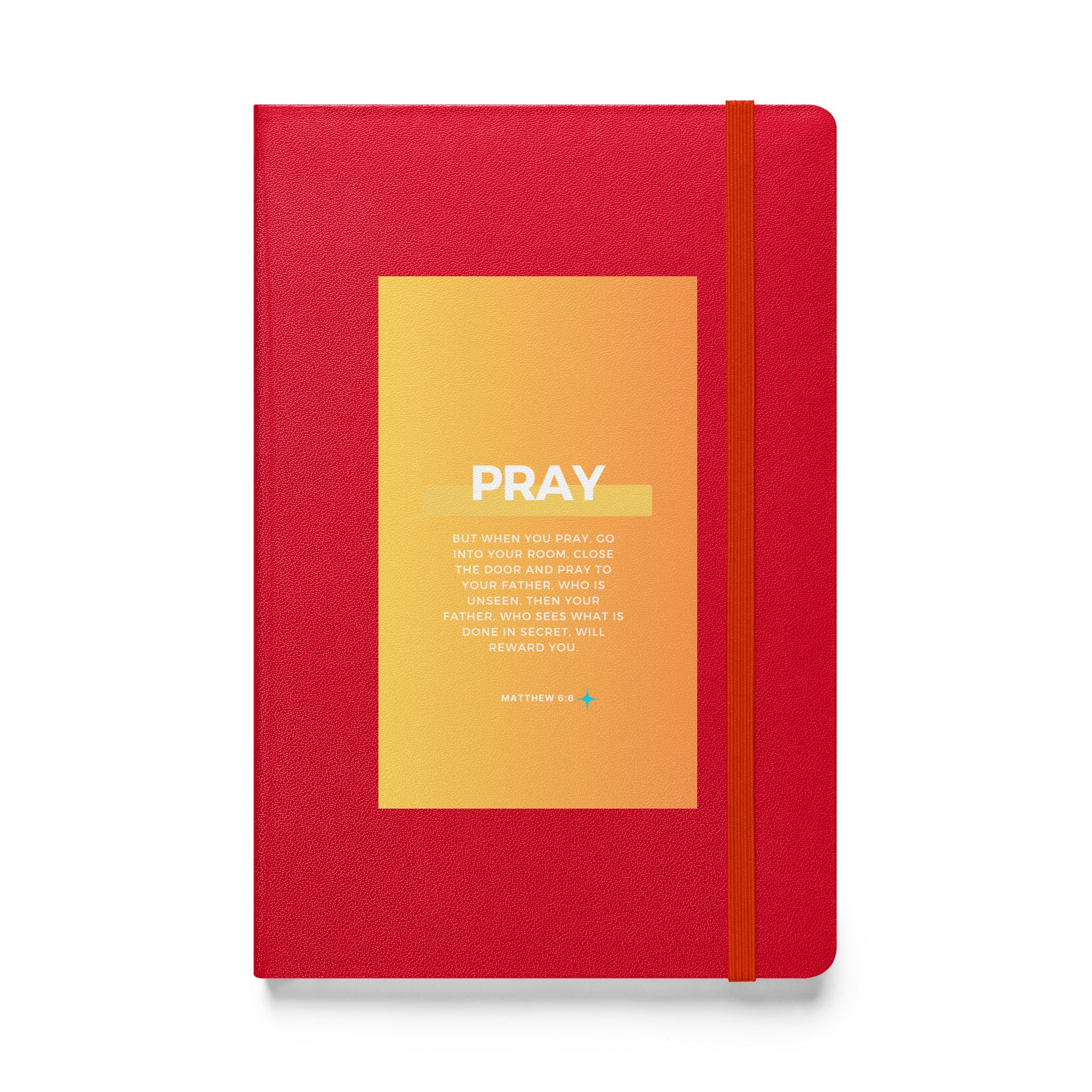 Hardcover bound notebook - Matthew 6:6