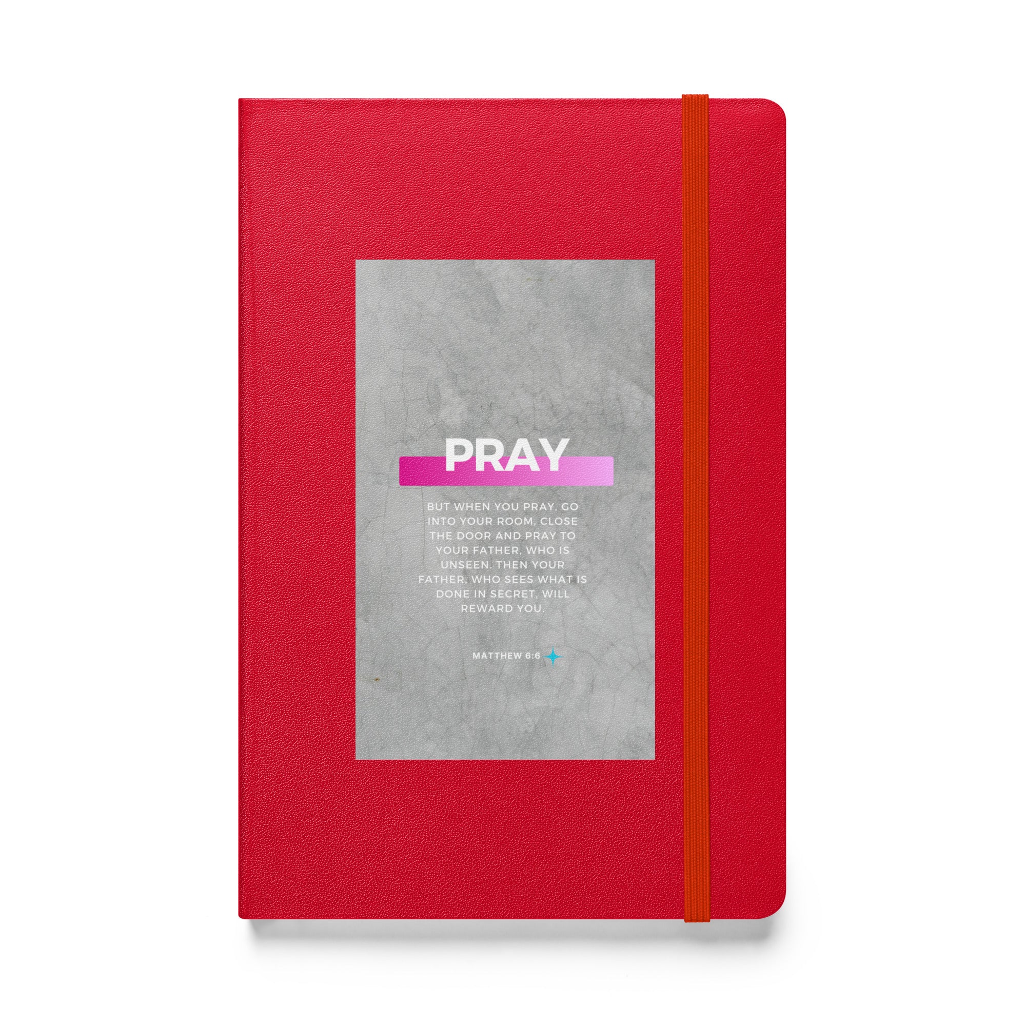 Hardcover bound notebook - Matthew 6:6