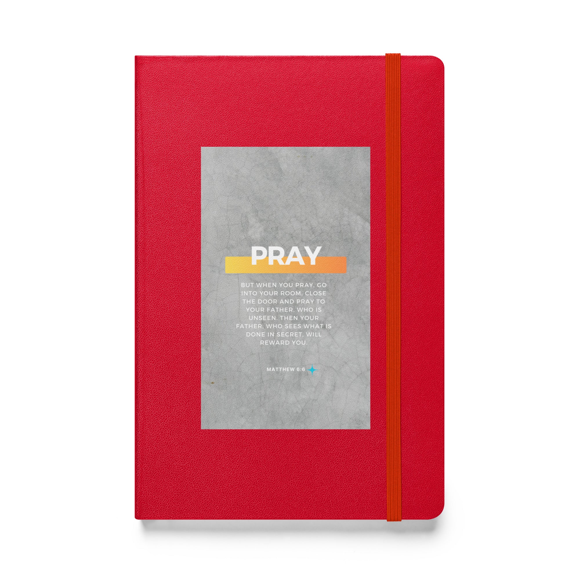 Hardcover bound notebook - Matthew 6:6
