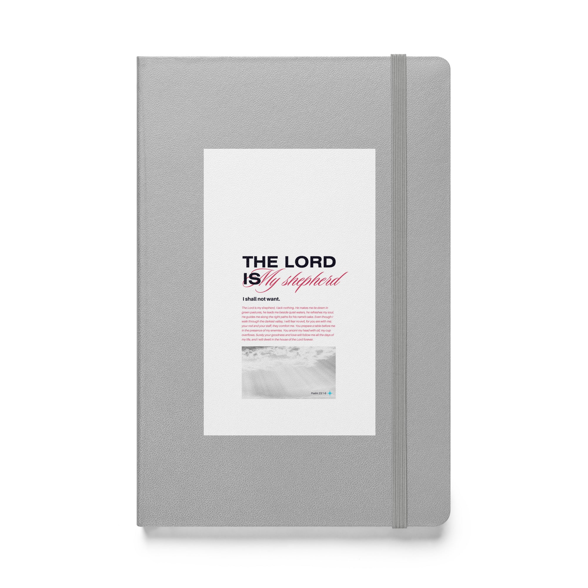 Hardcover bound notebook - Psalm 23:1-6
