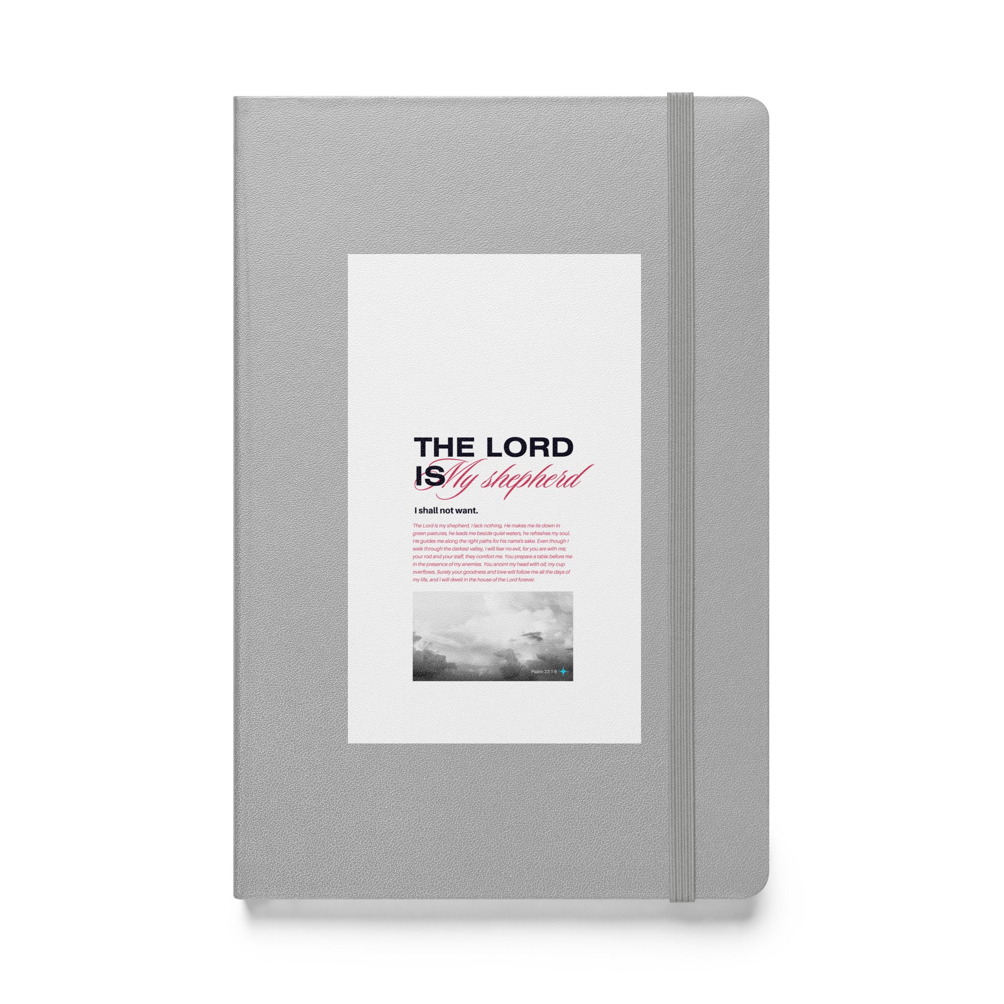 Hardcover bound notebook - Psalm 23:1-6