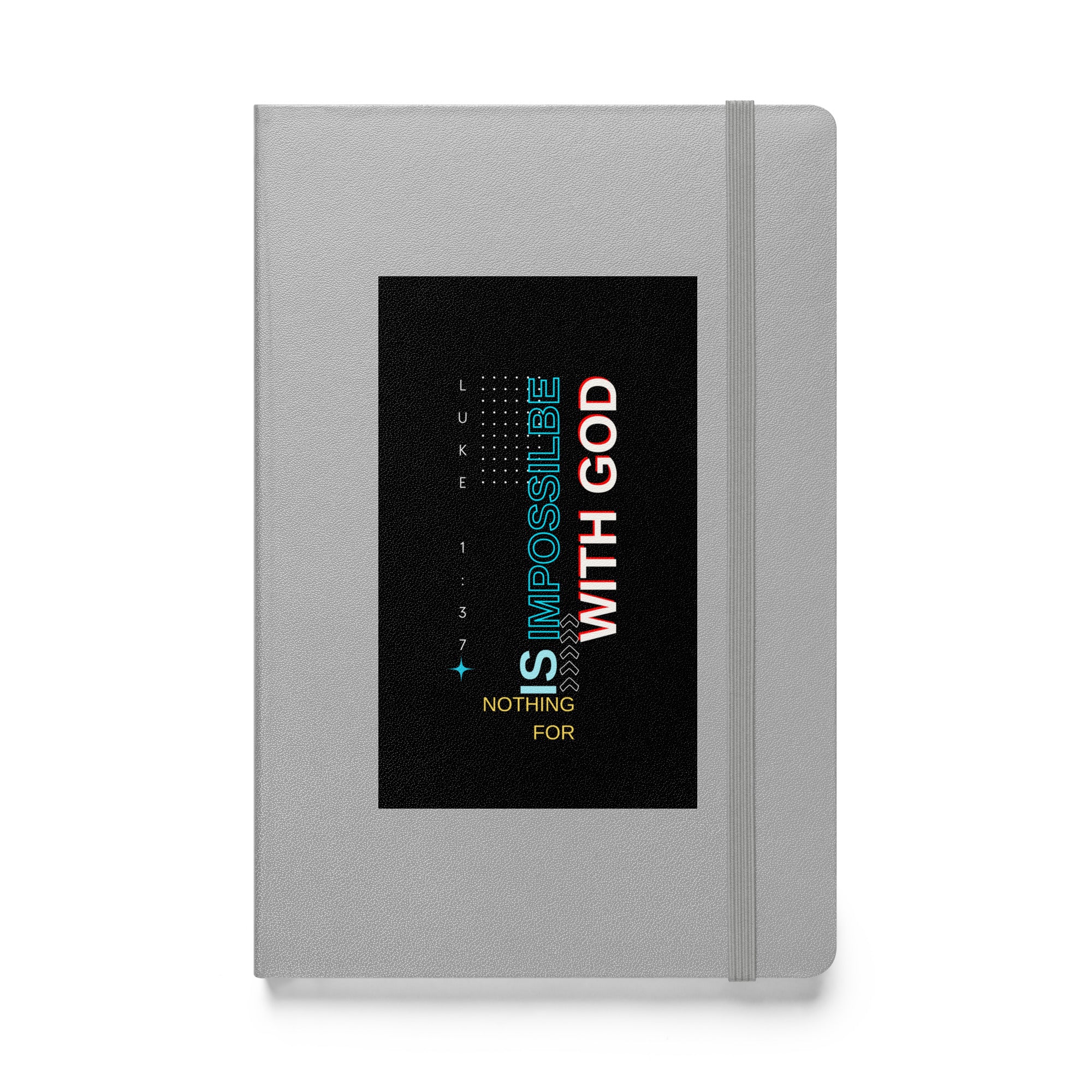 Hardcover bound notebook - Luke 1:37