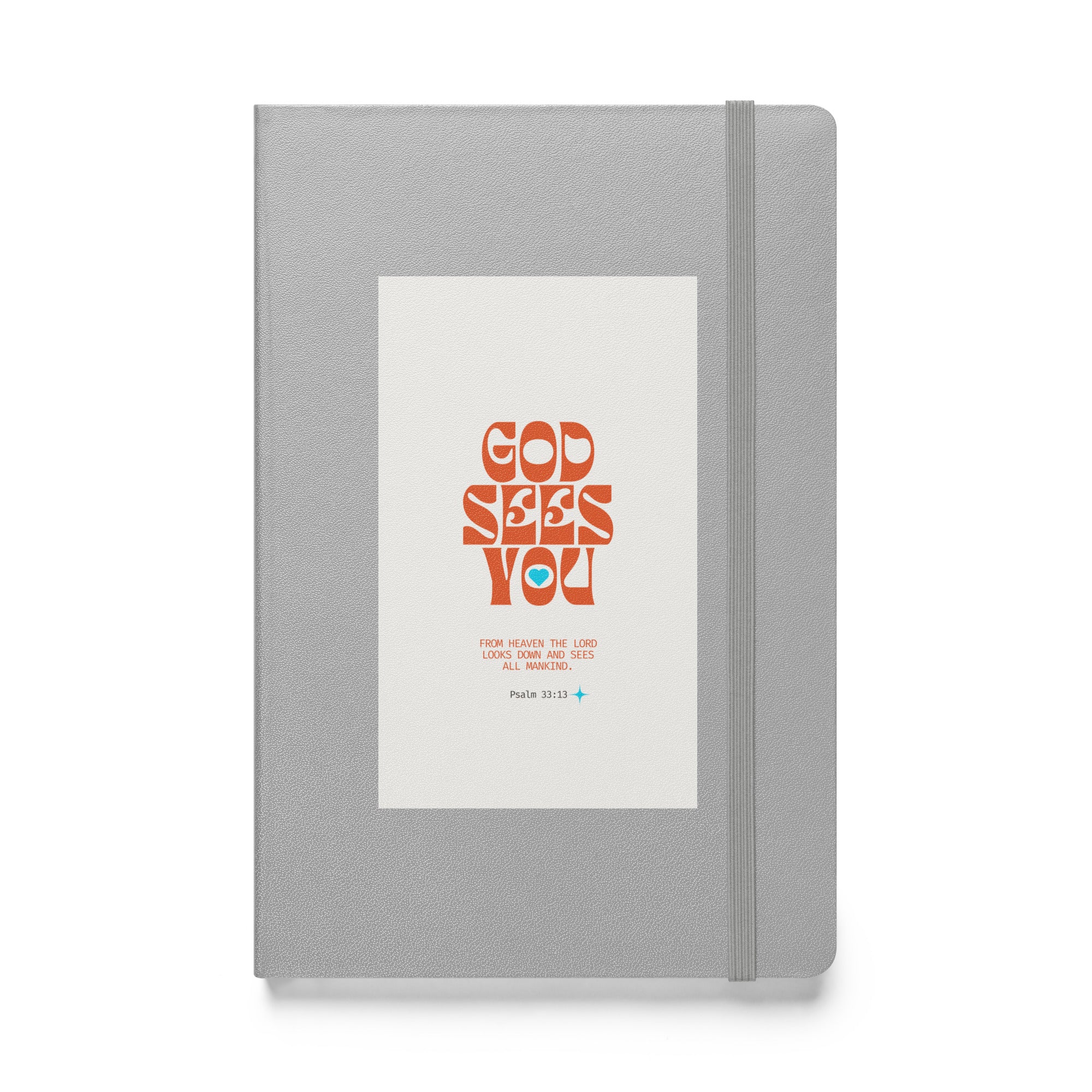 Hardcover bound notebook - Psalm 33:13