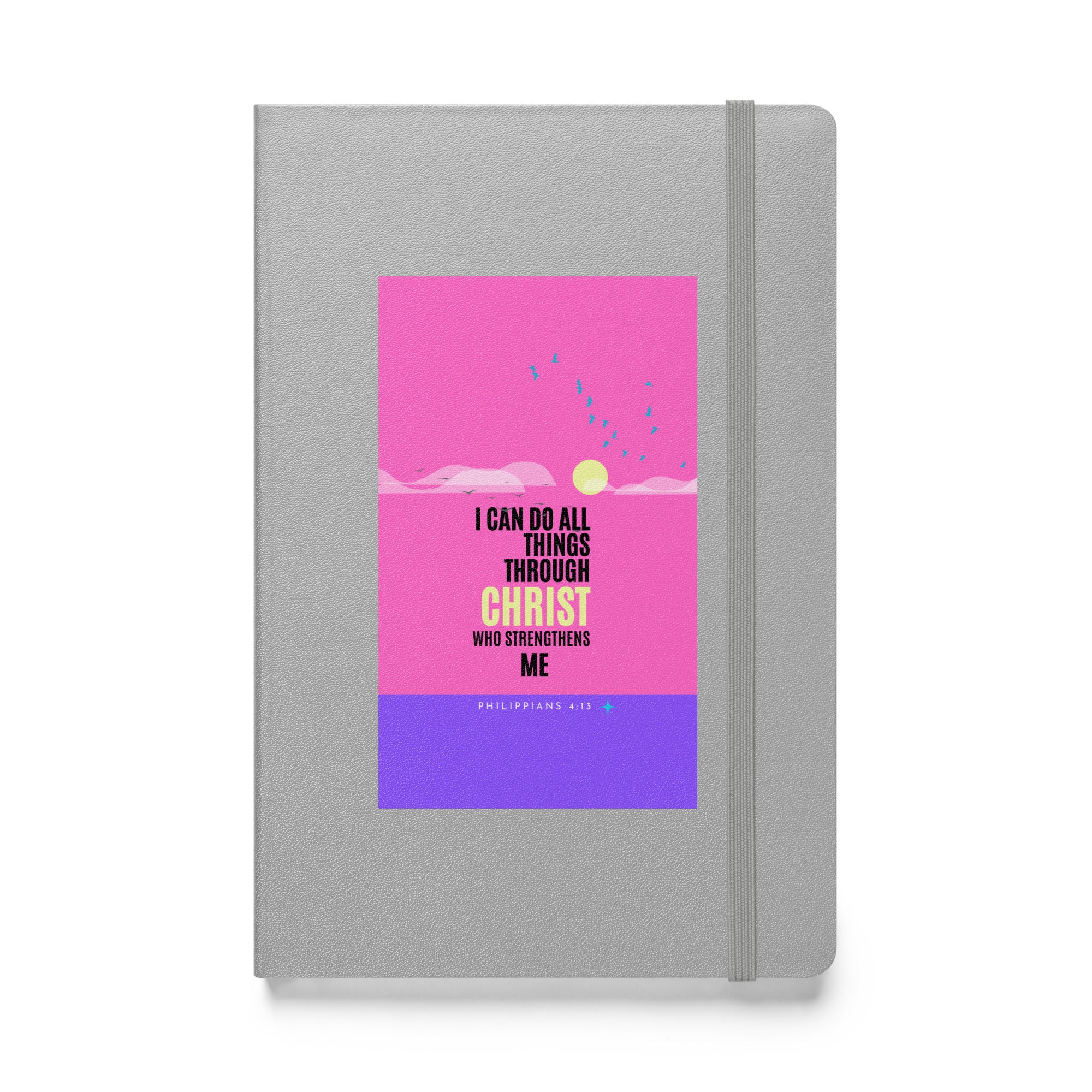 Hardcover bound notebook - Philippians 4:13