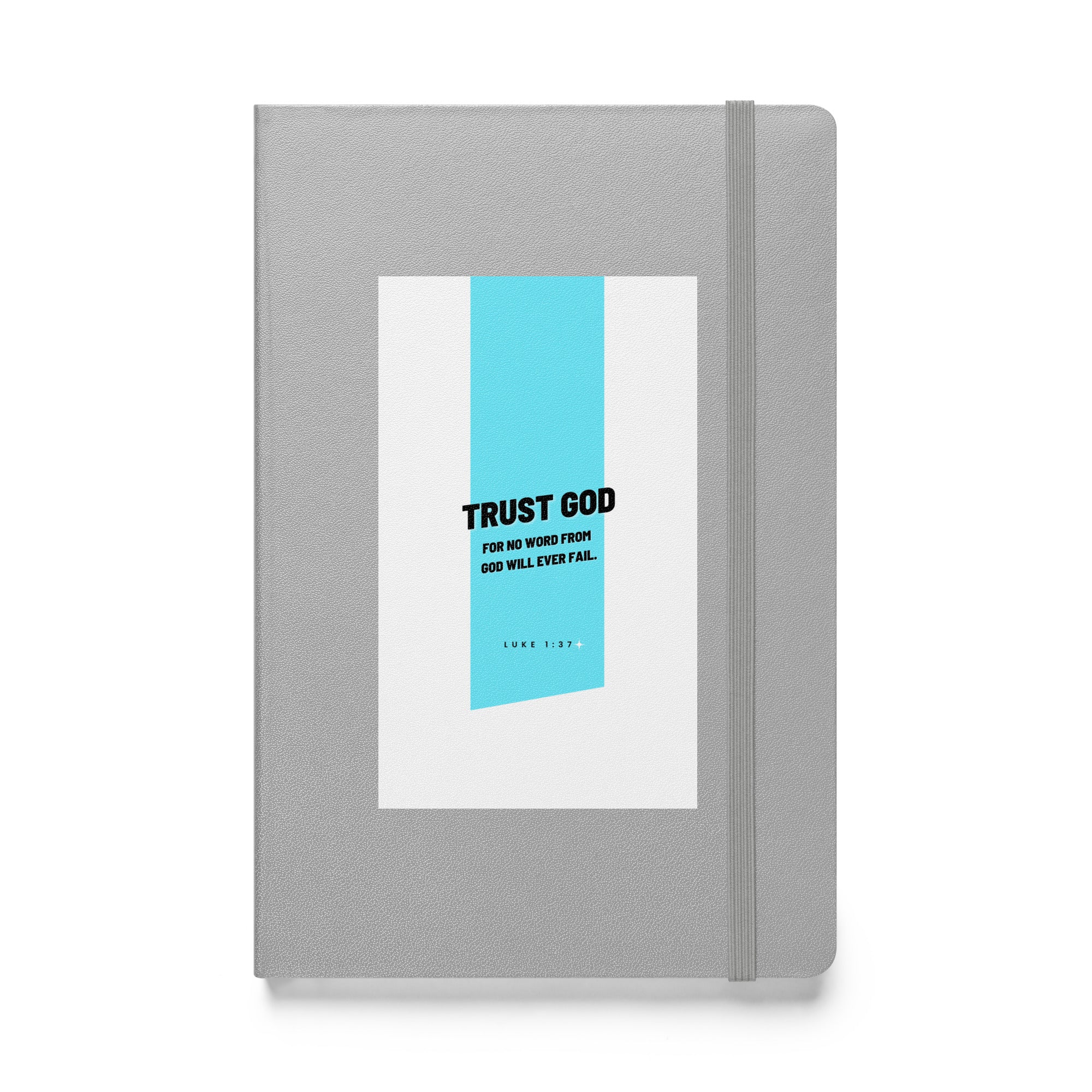 Hardcover bound notebook - Luke 1:37