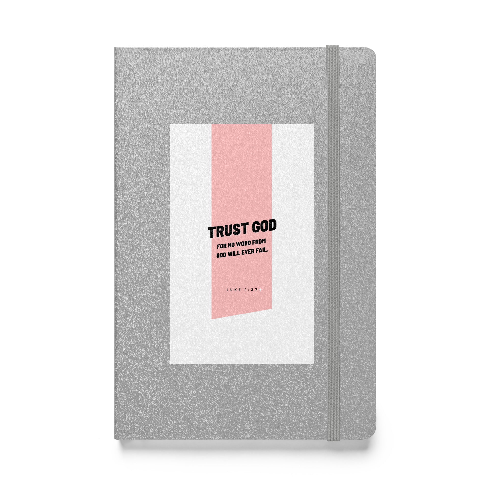 Hardcover bound notebook - Luke 1:37