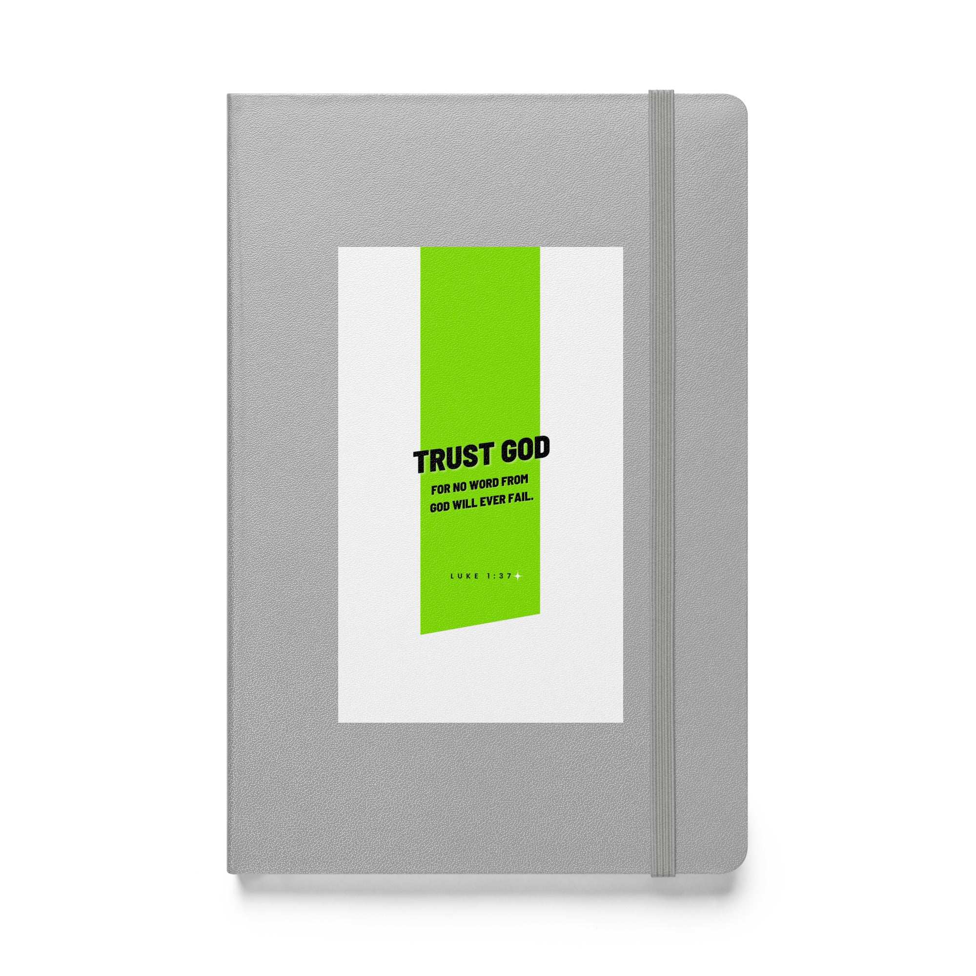 Hardcover bound notebook - Luke 1:37