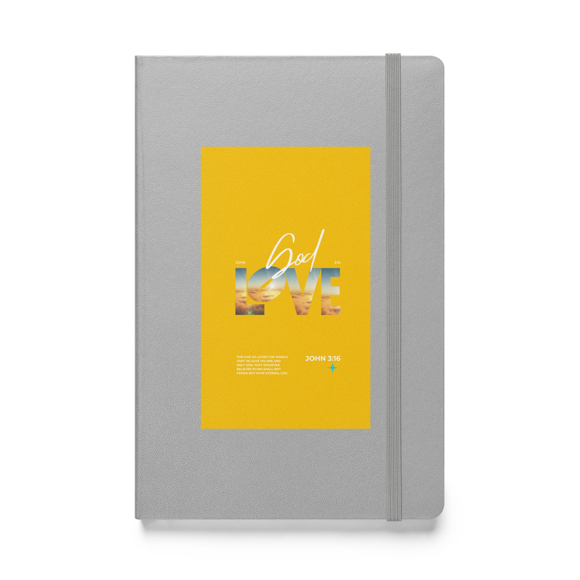 Hardcover bound notebook - John 3:16