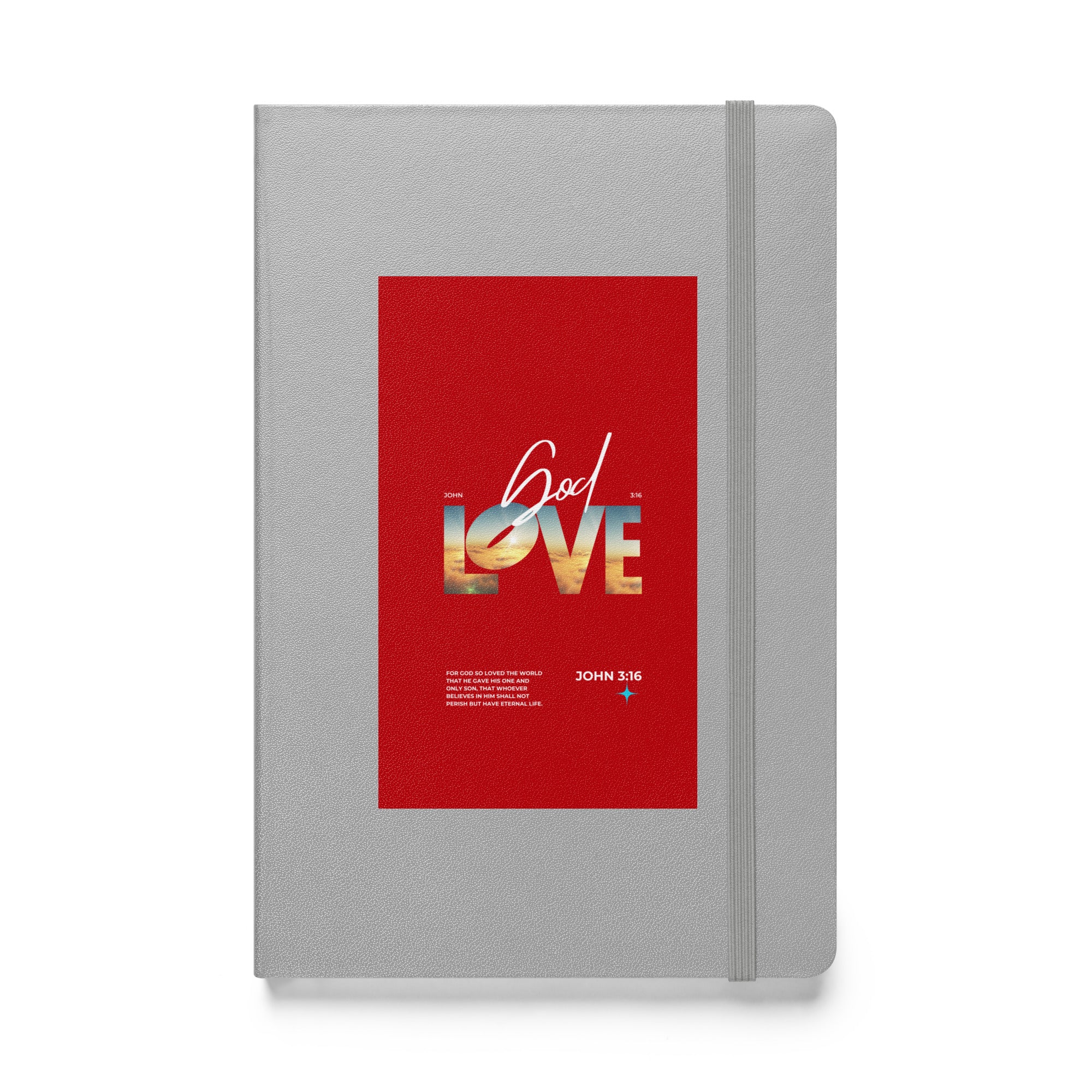 Hardcover bound notebook - John 3:16