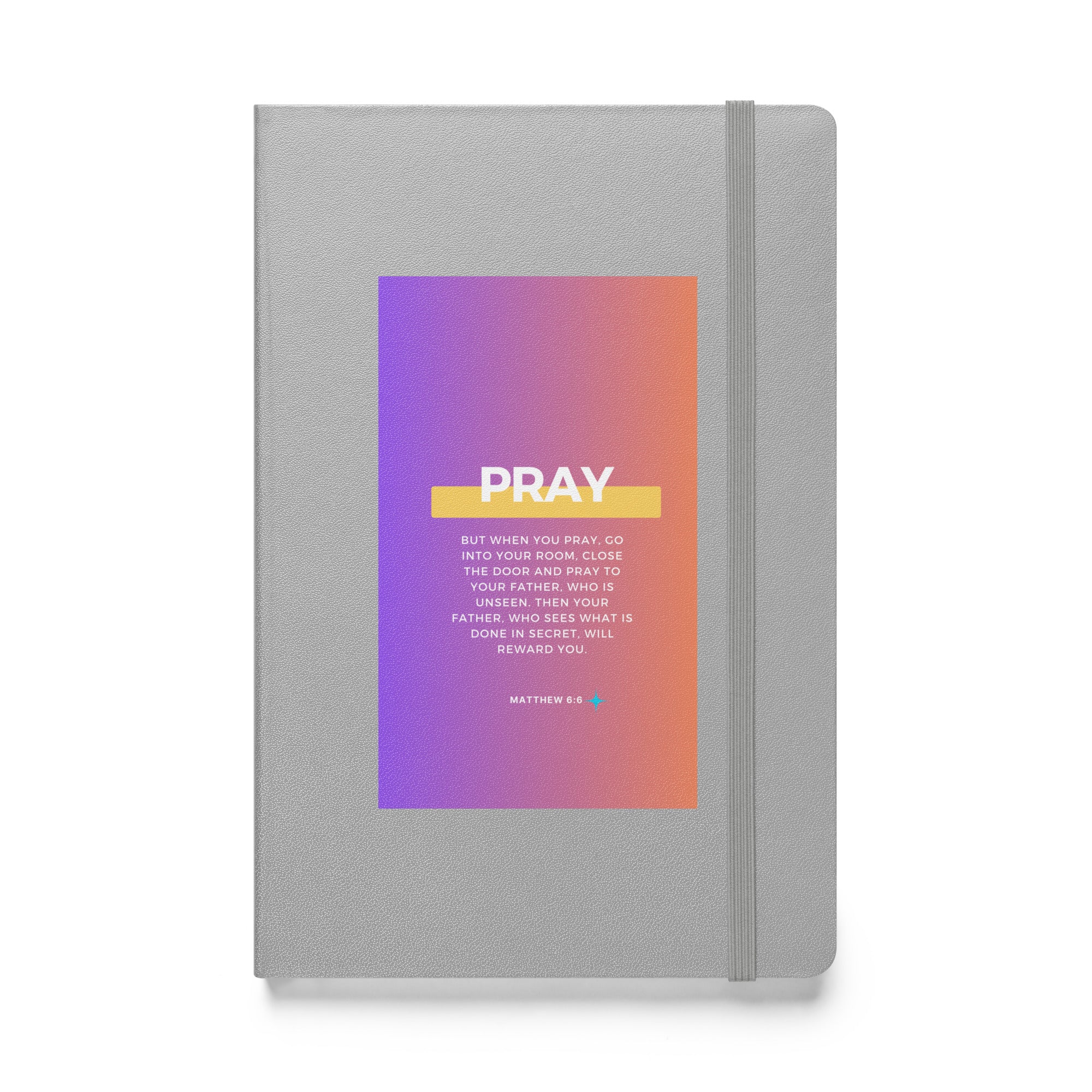 Hardcover bound notebook - Matthew 6:6