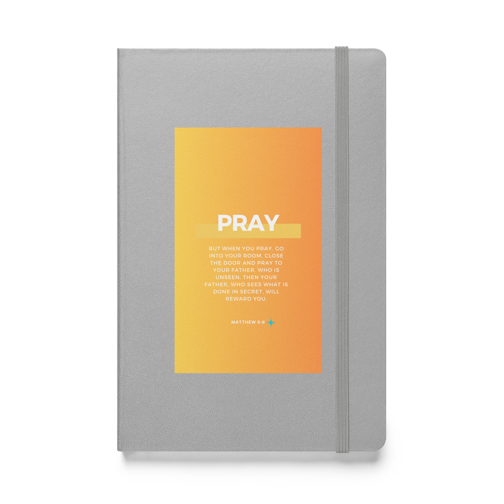 Hardcover bound notebook - Matthew 6:6