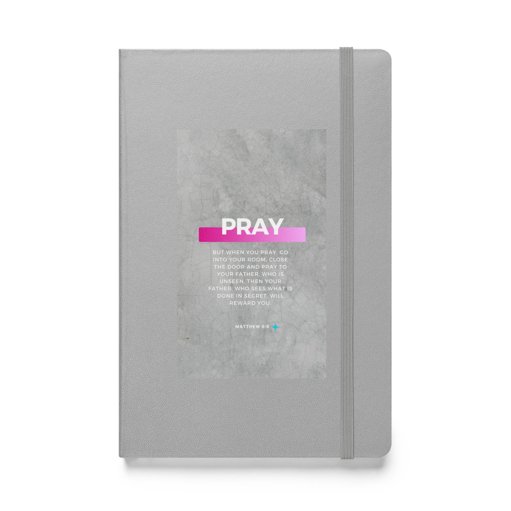 Hardcover bound notebook - Matthew 6:6