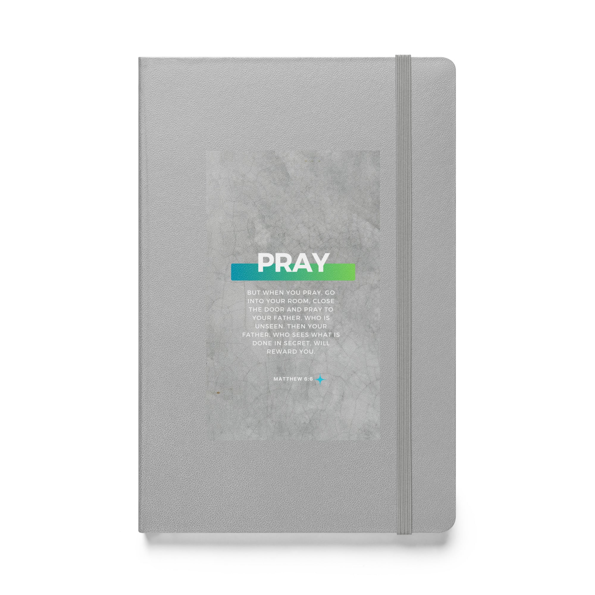 Hardcover bound notebook - Matthew 6:6