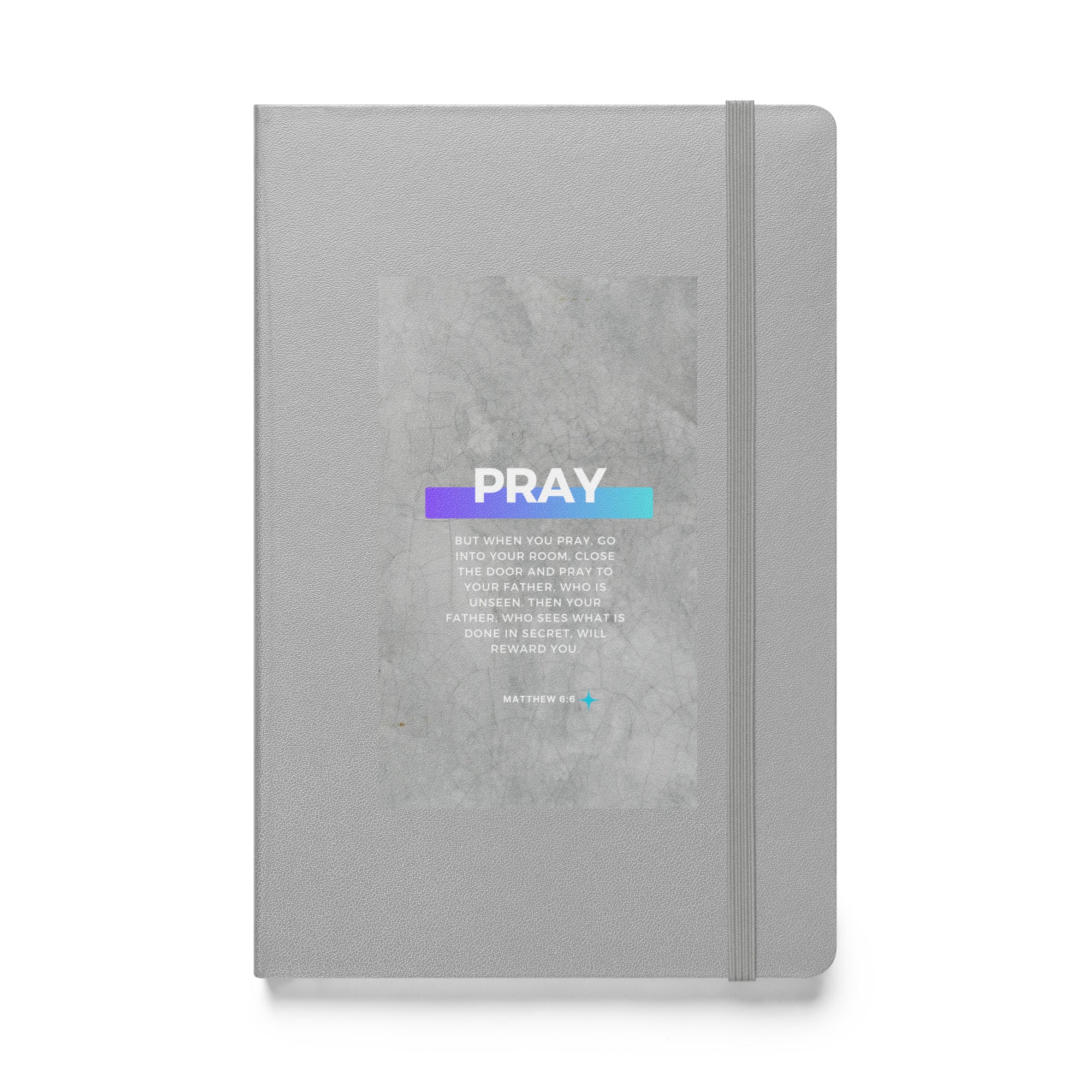 Hardcover bound notebook - Matthew 6:6