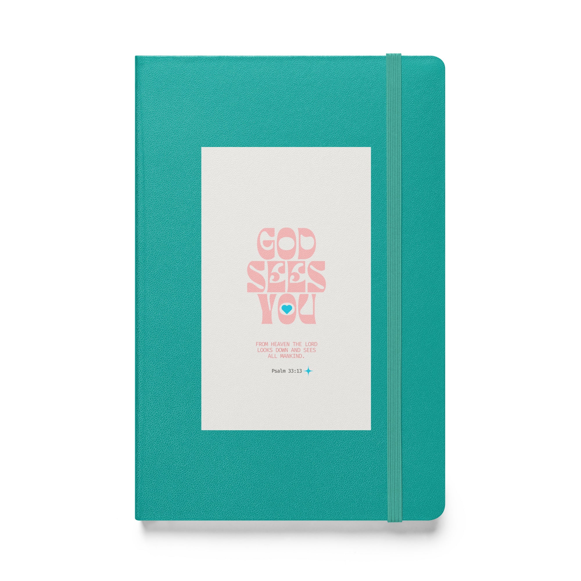 Hardcover bound notebook - Psalm 33:13