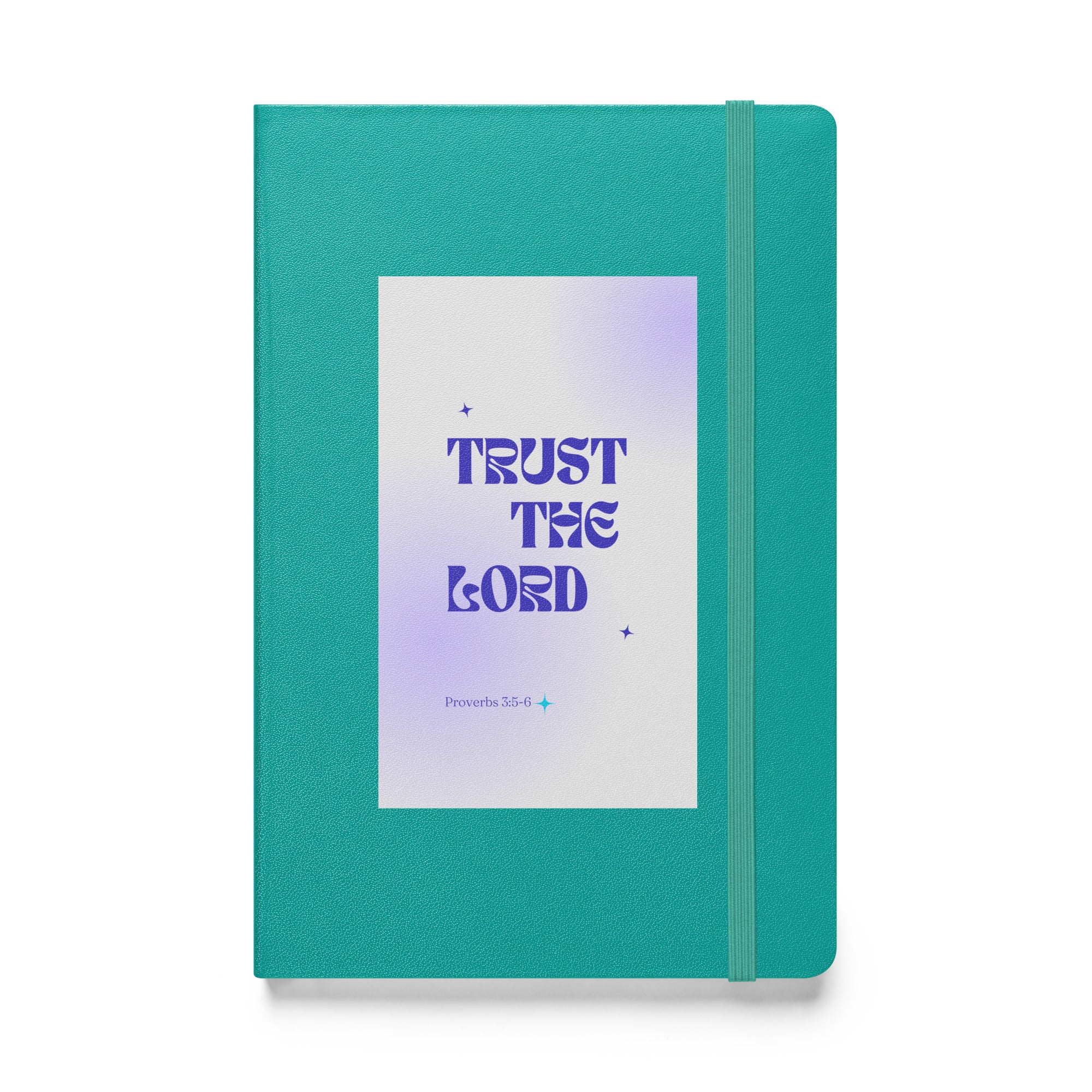 Hardcover bound notebook - Proverbs 3:5-6