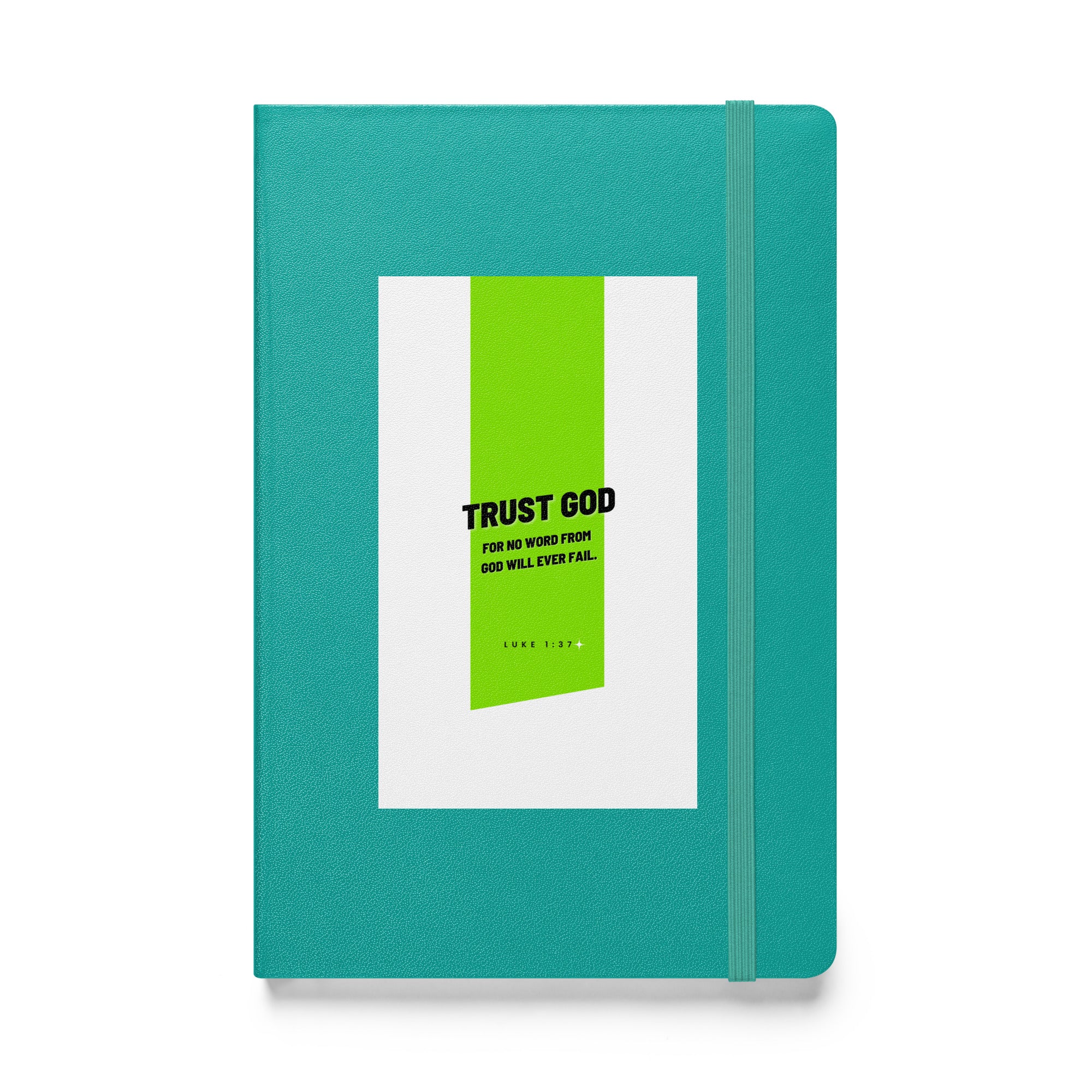 Hardcover bound notebook - Luke 1:37