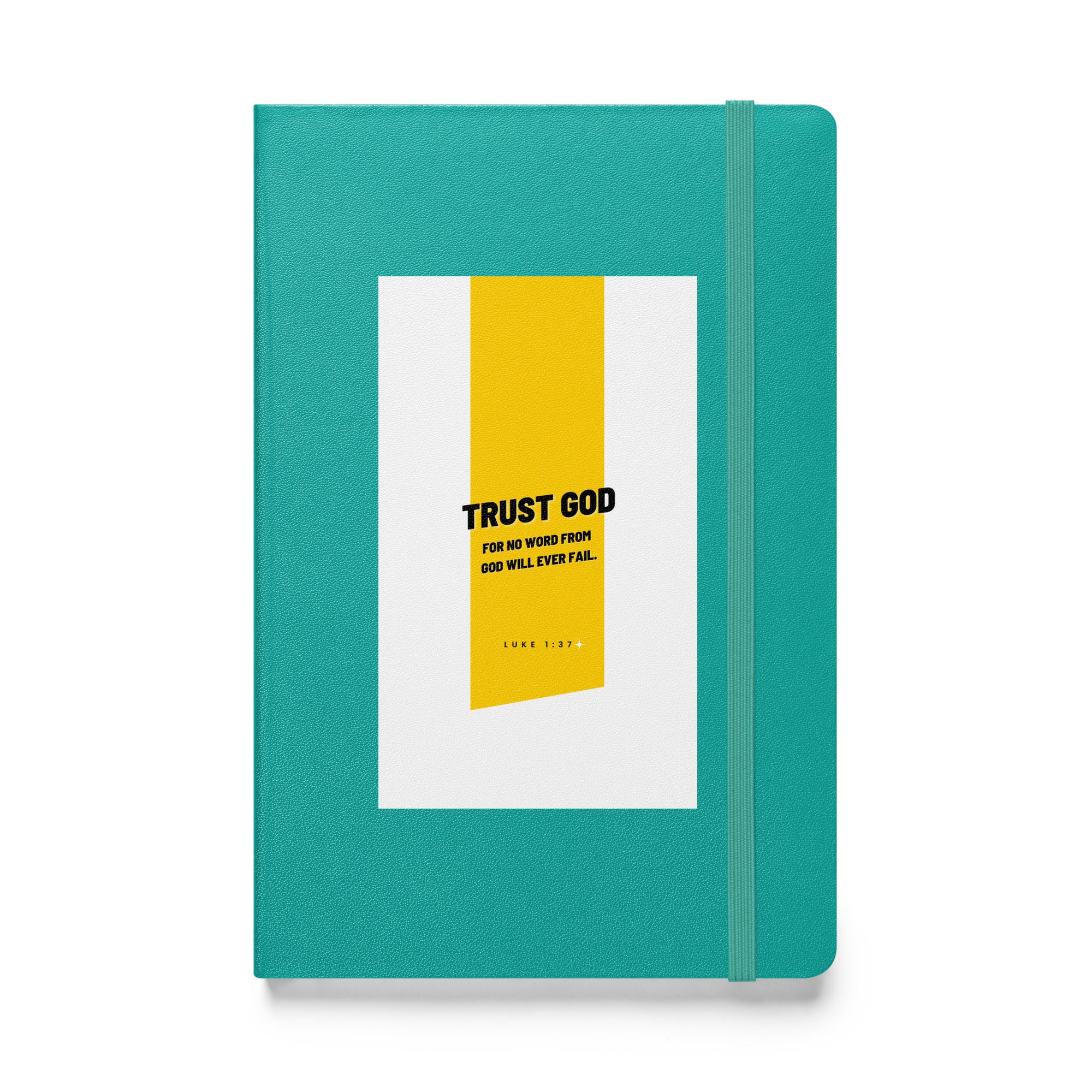 Hardcover bound notebook - Luke 1:37