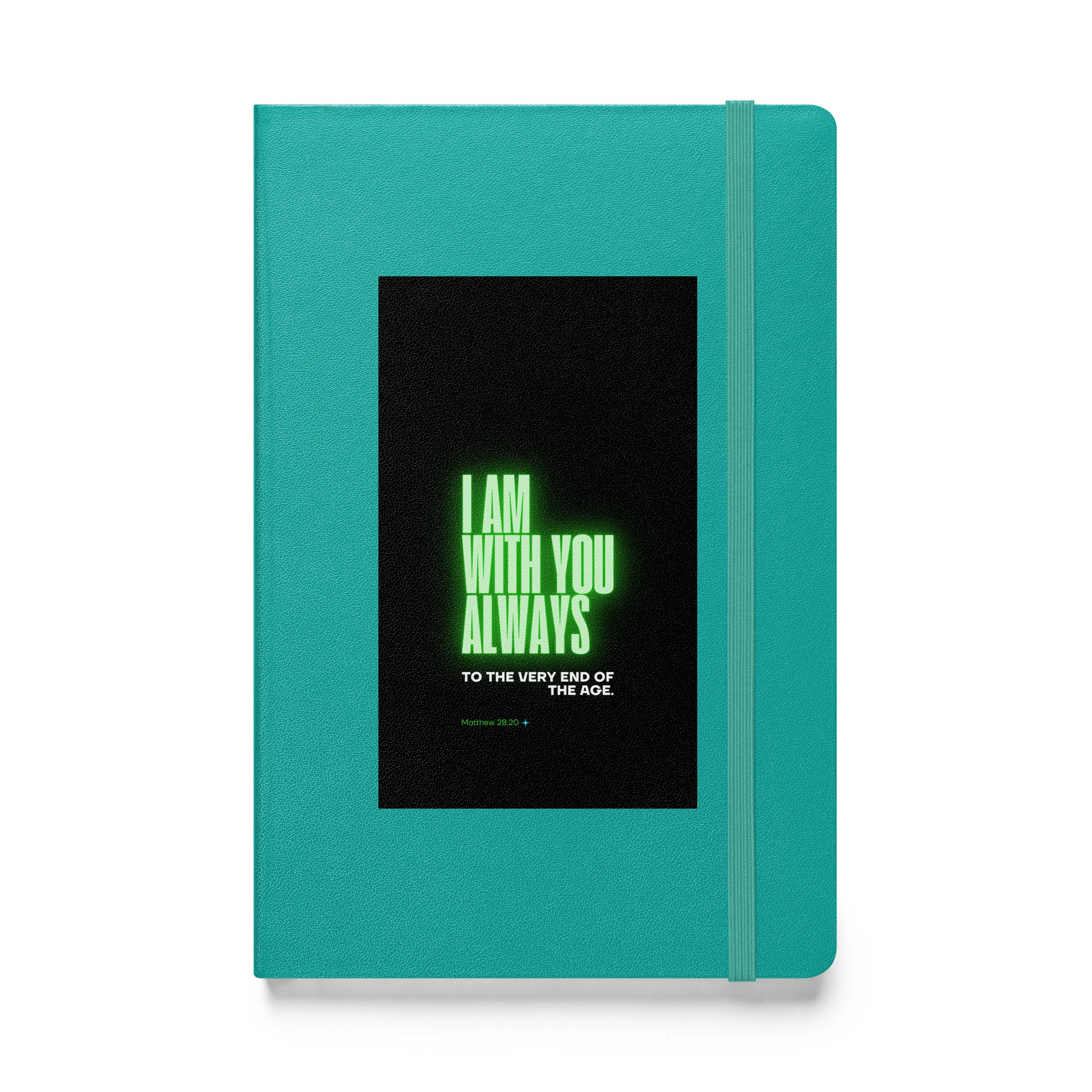 Hardcover bound notebook - Matthew 28:20
