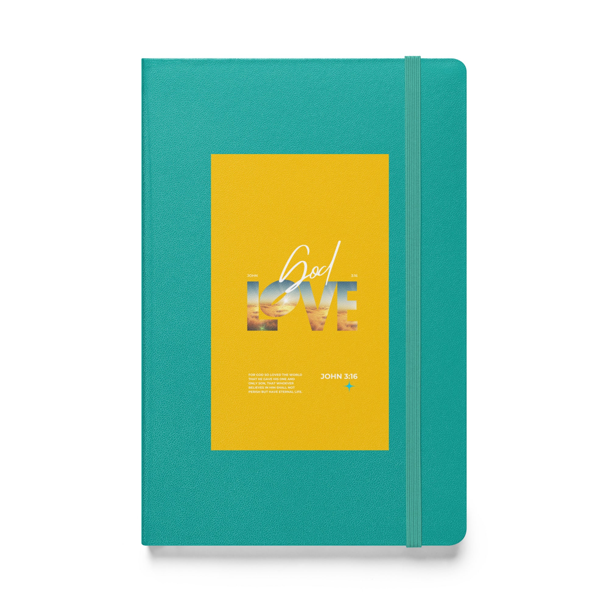 Hardcover bound notebook - John 3:16