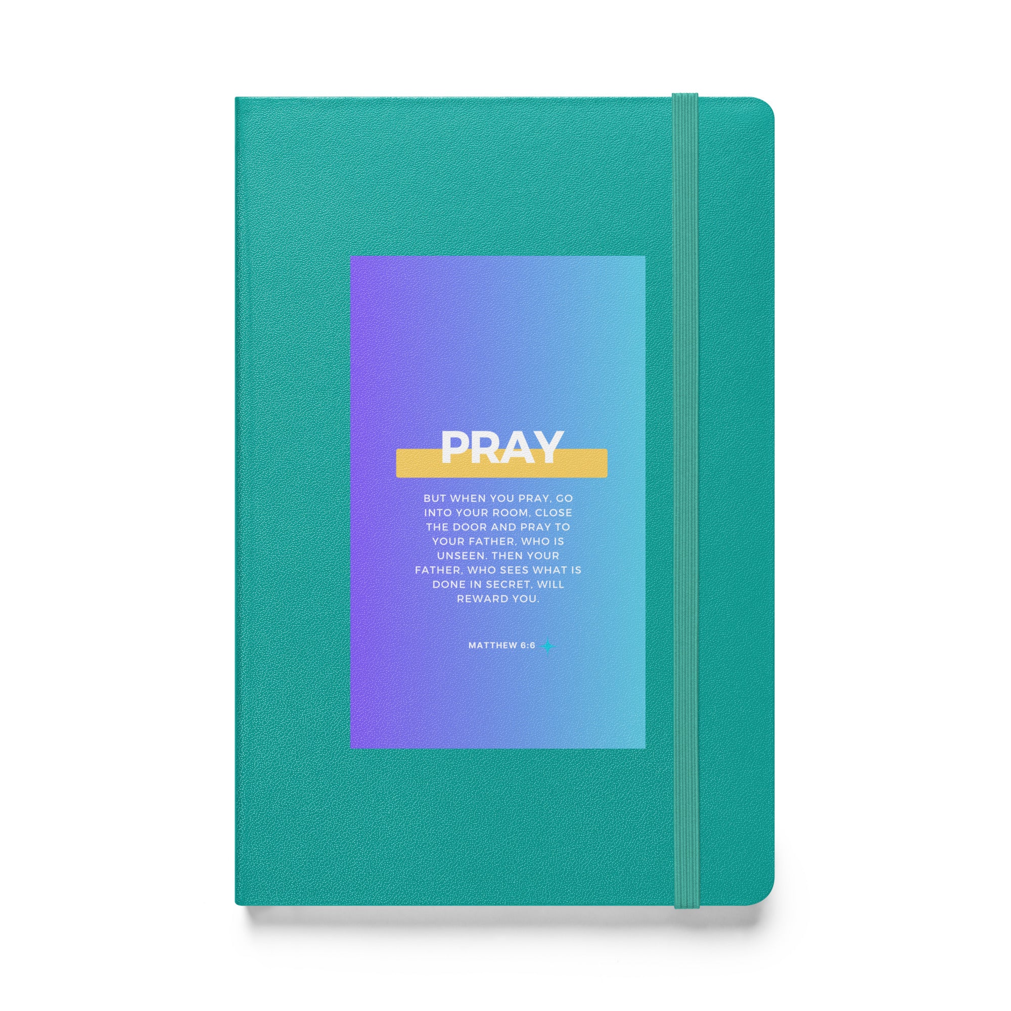 Hardcover bound notebook - Matthew 6:6