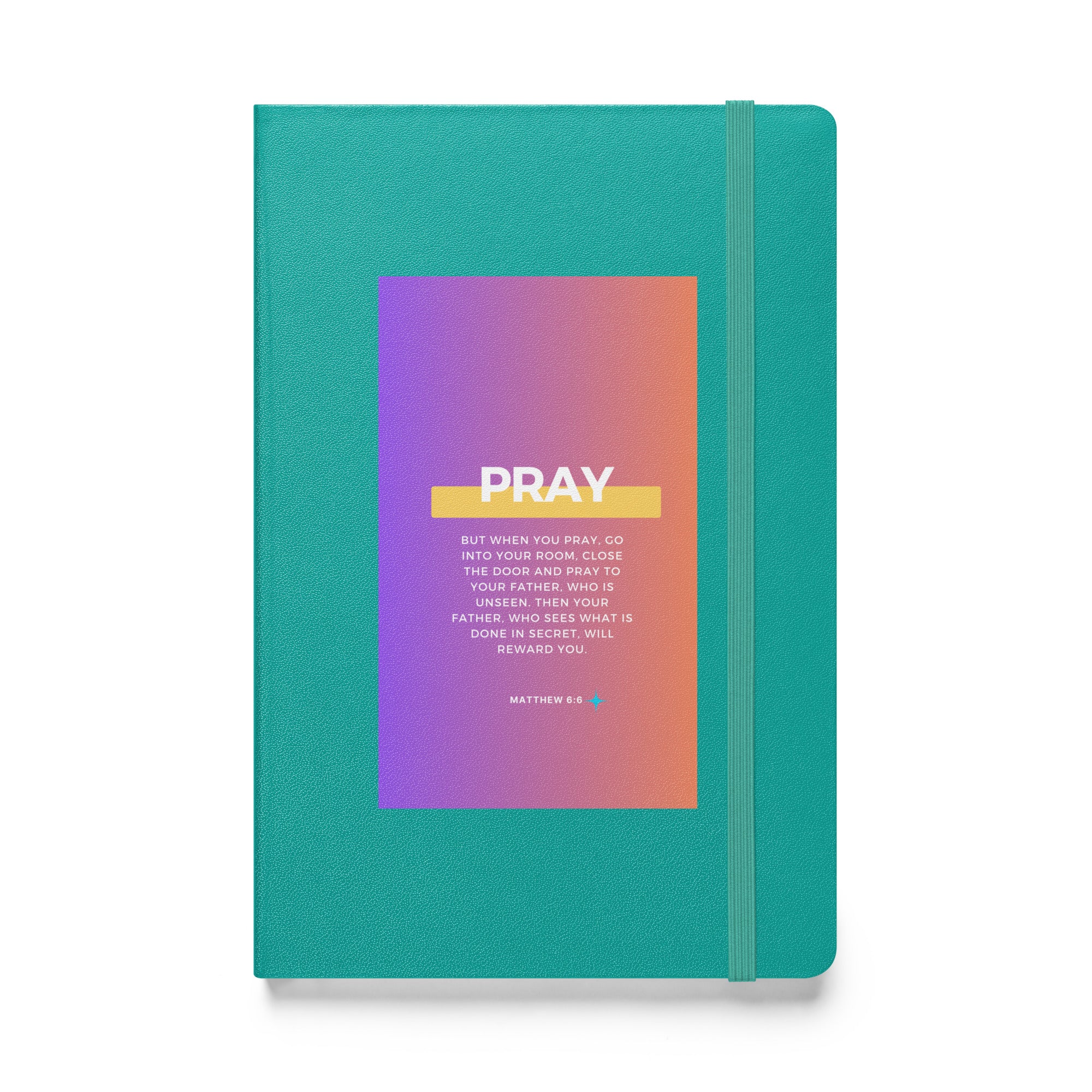 Hardcover bound notebook - Matthew 6:6