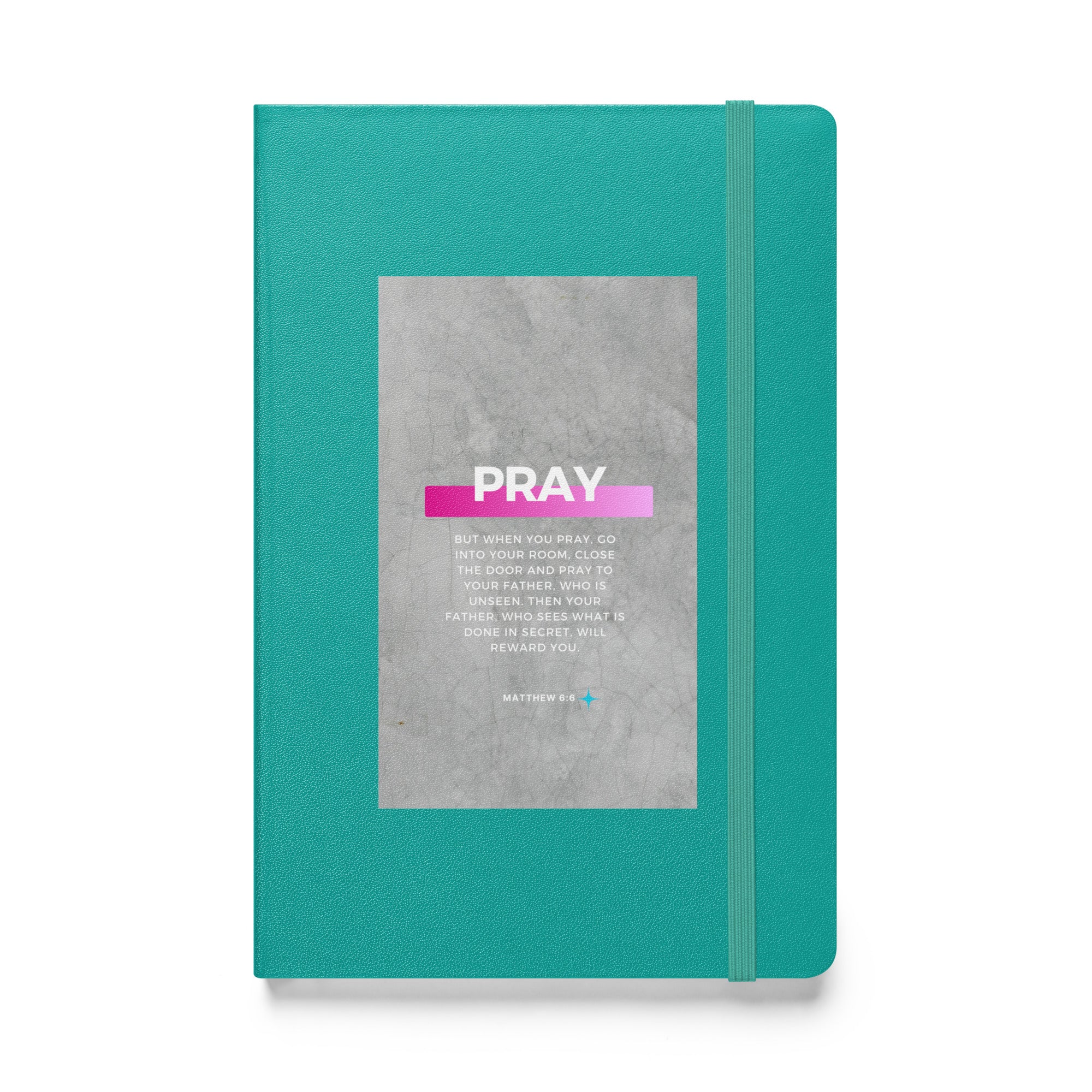 Hardcover bound notebook - Matthew 6:6