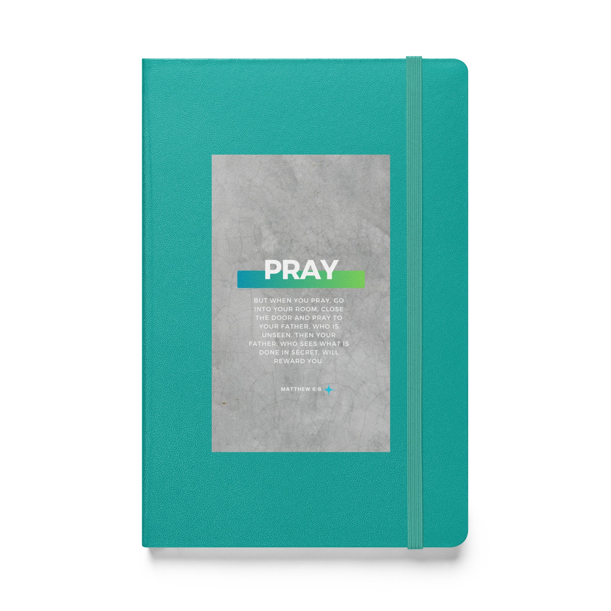 Hardcover bound notebook - Matthew 6:6