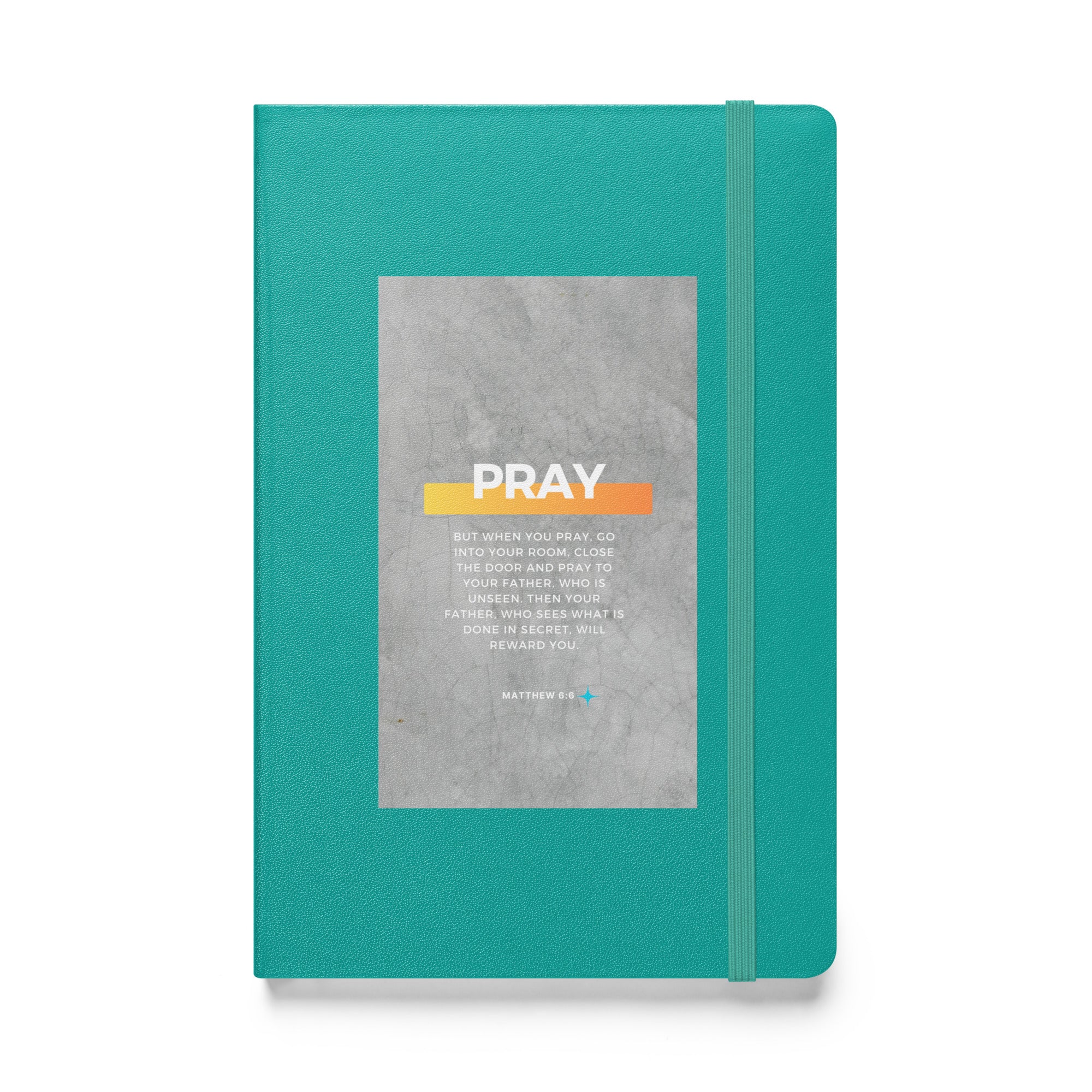 Hardcover bound notebook - Matthew 6:6
