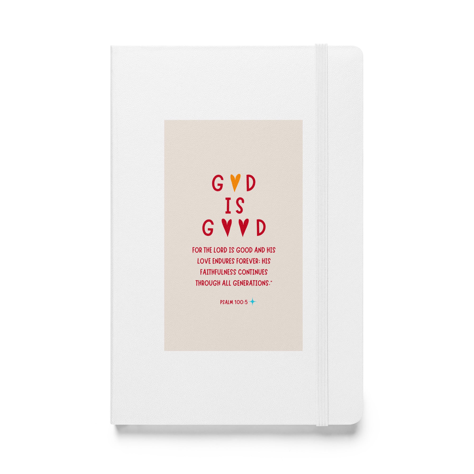 Hardcover bound notebook - Psalm 100:5