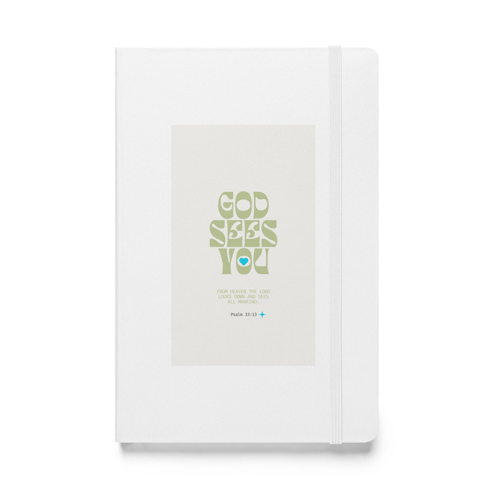 Hardcover bound notebook - Psalm 33:13