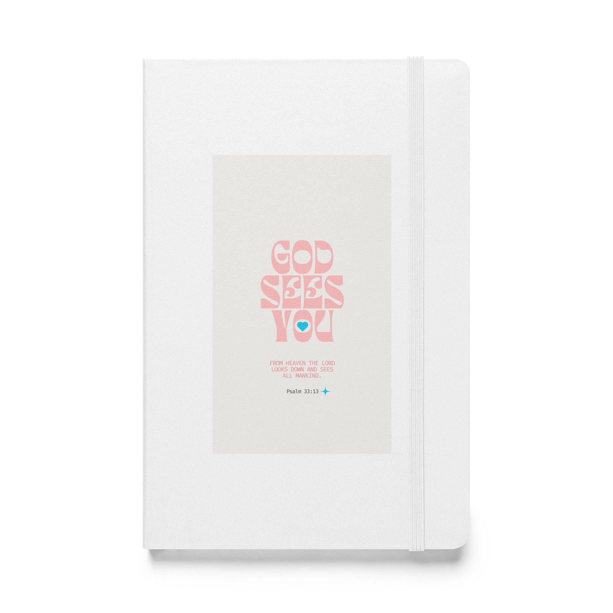 Hardcover bound notebook - Psalm 33:13