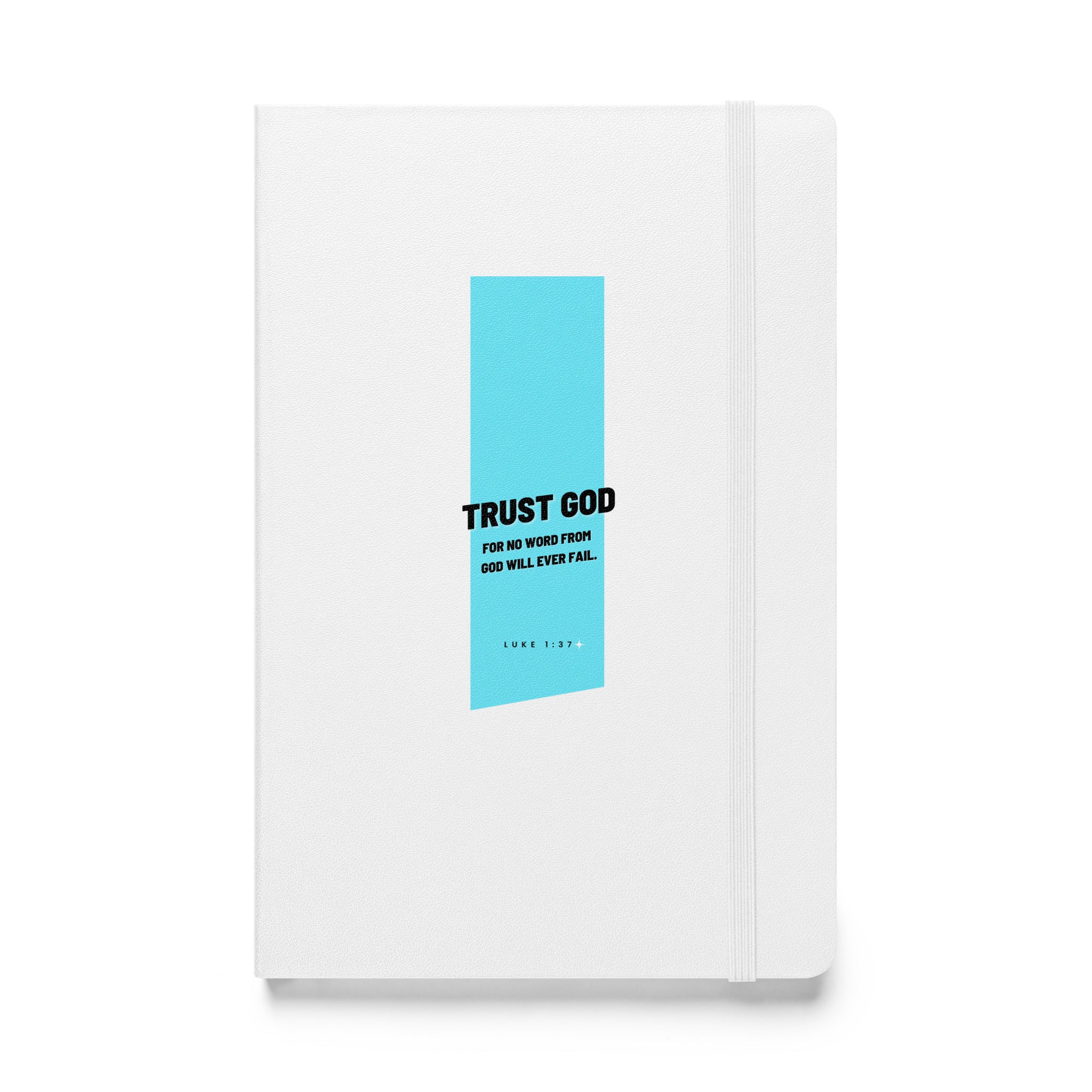 Hardcover bound notebook - Luke 1:37