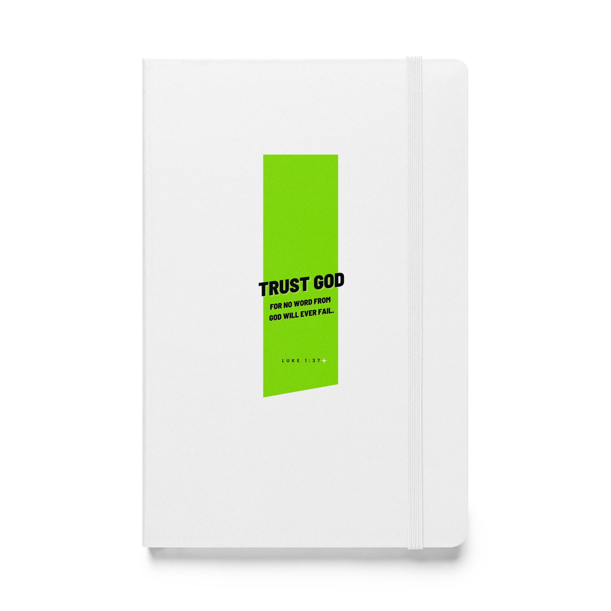 Hardcover bound notebook - Luke 1:37