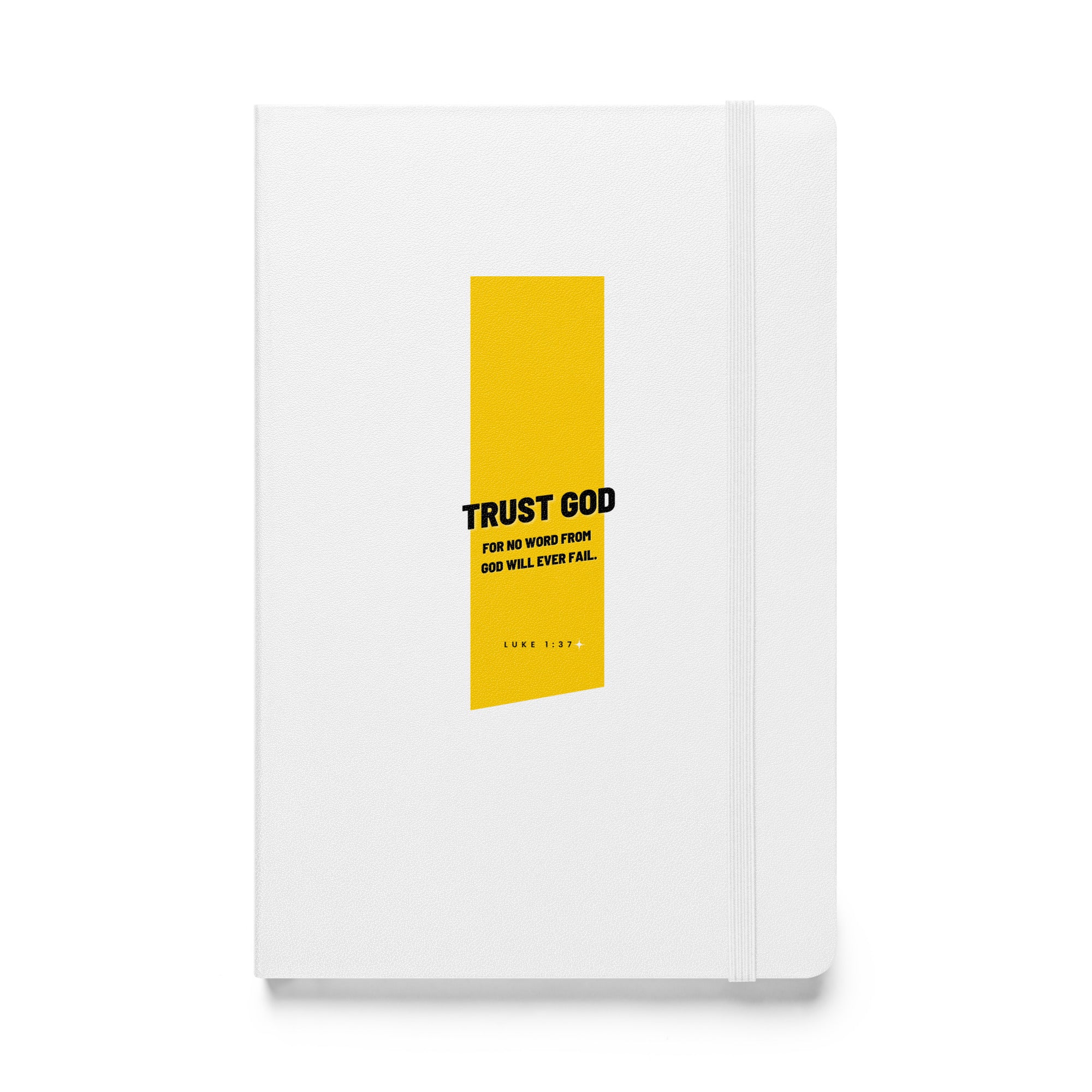 Hardcover bound notebook - Luke 1:37