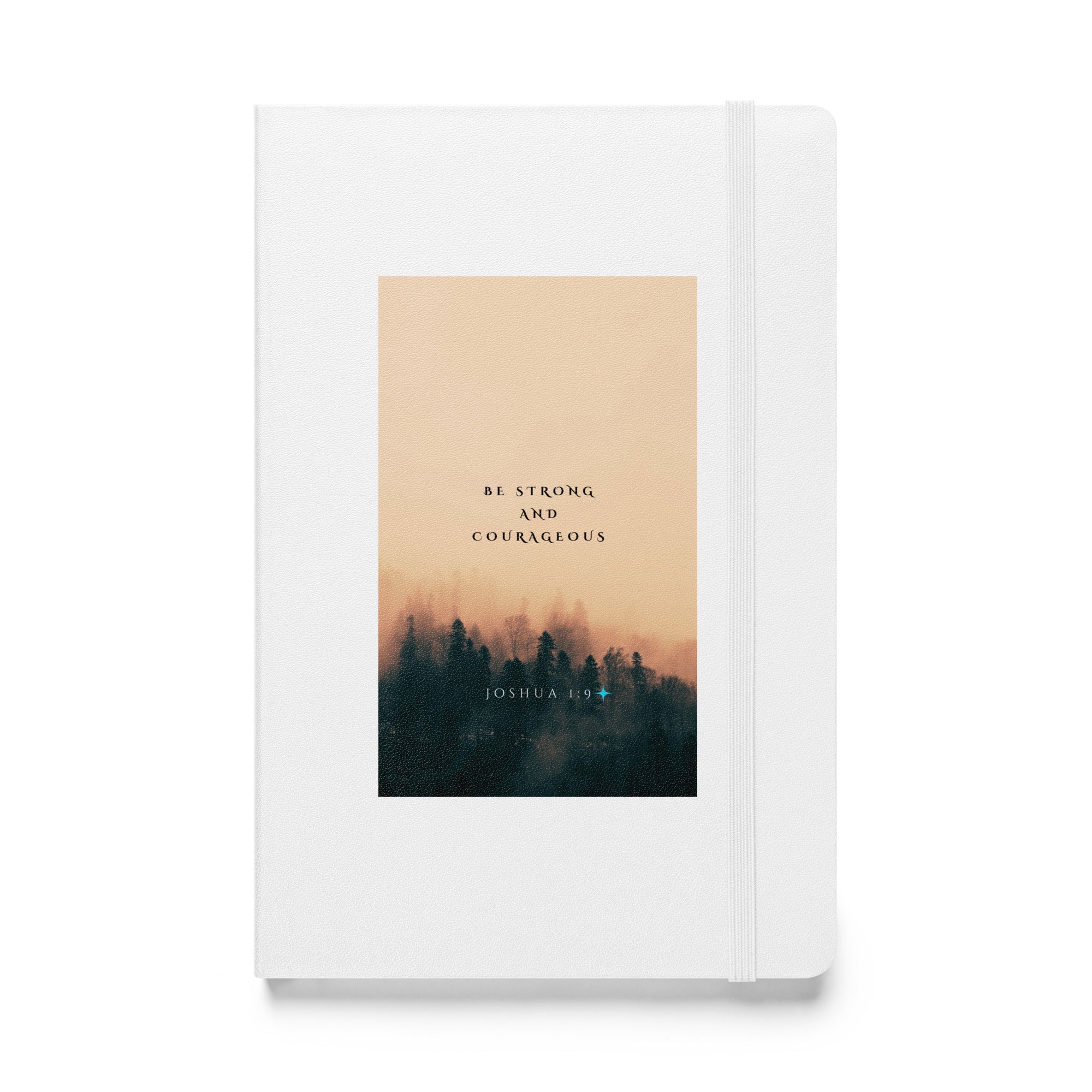 Hardcover bound notebook - Joshua 1:9