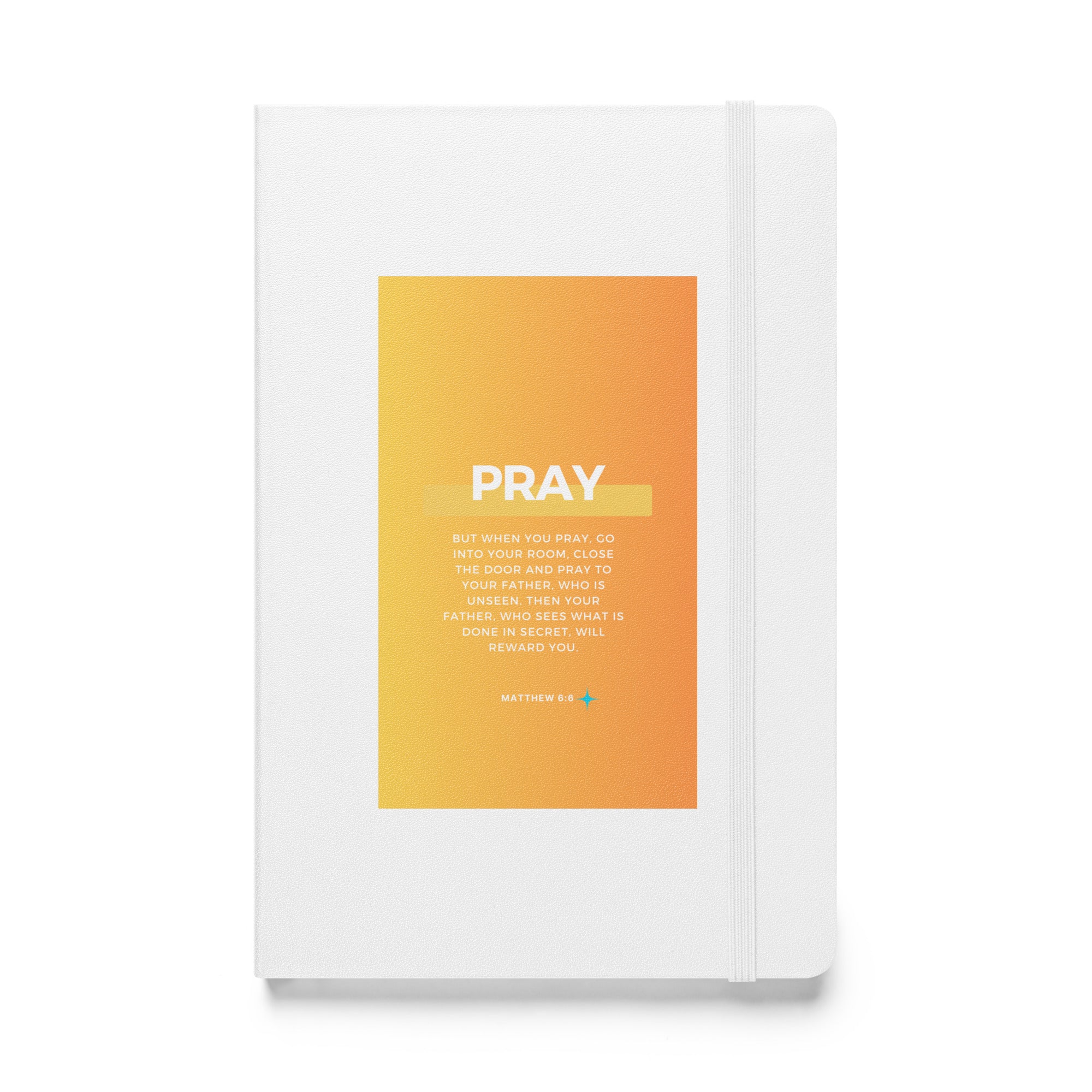 Hardcover bound notebook - Matthew 6:6