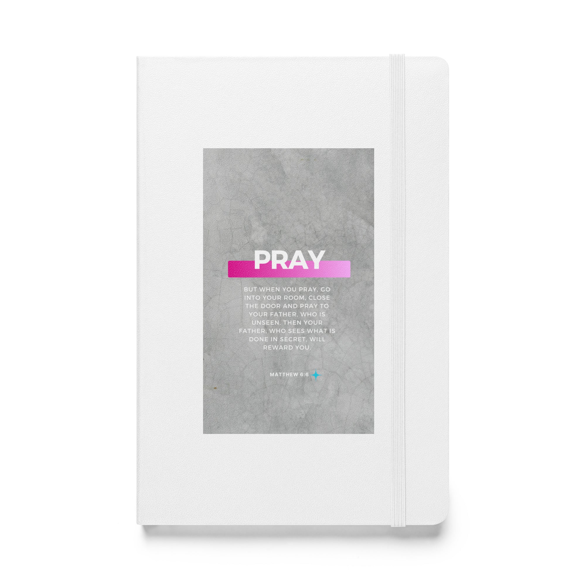 Hardcover bound notebook - Matthew 6:6