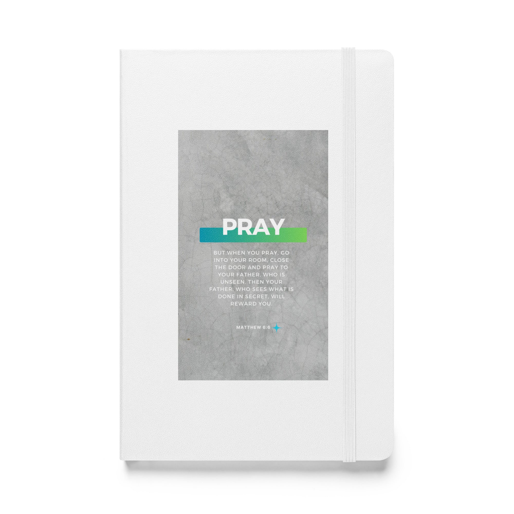 Hardcover bound notebook - Matthew 6:6