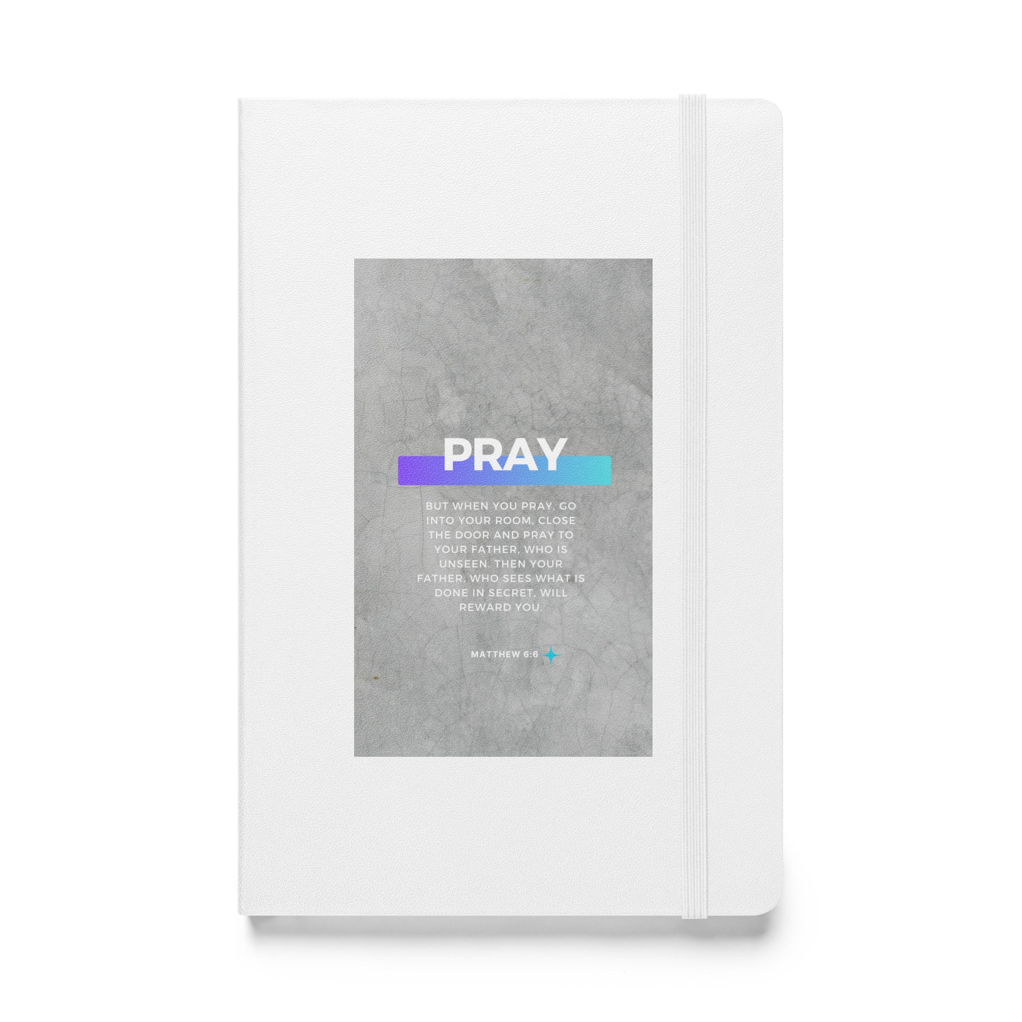 Hardcover bound notebook - Matthew 6:6
