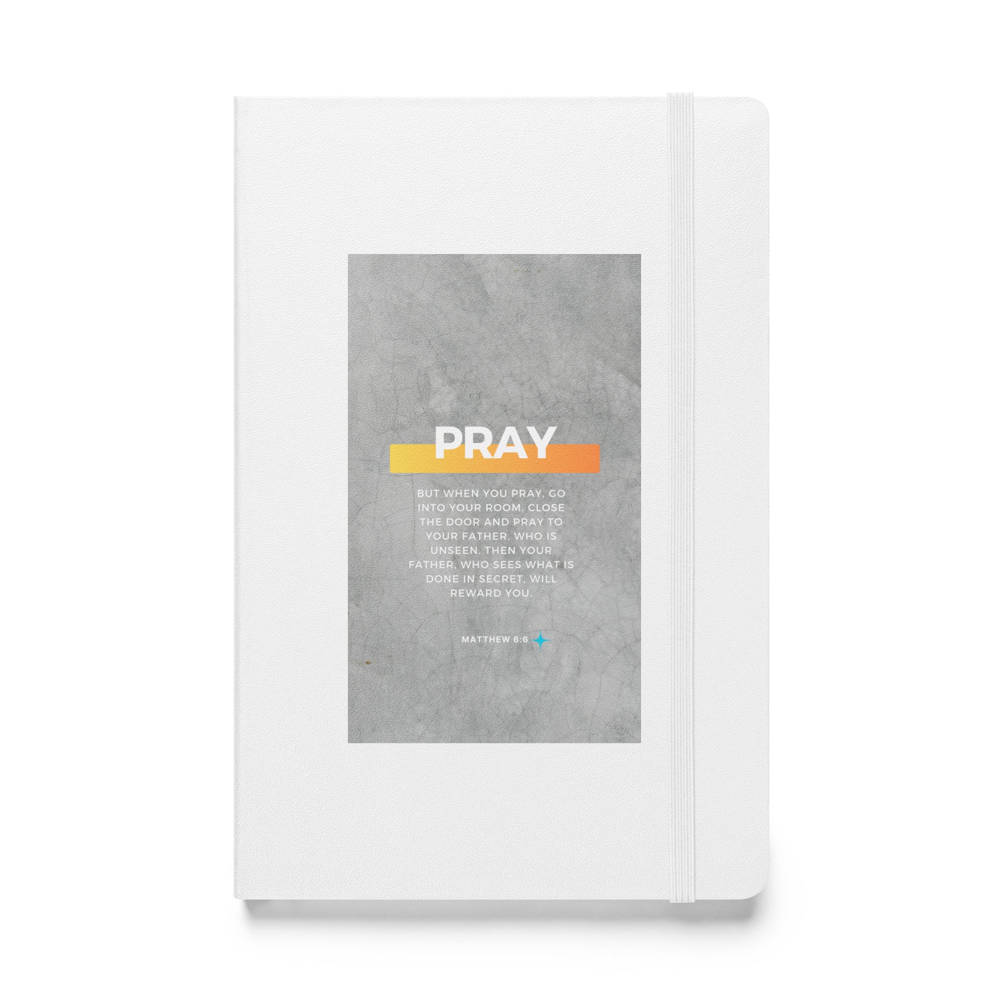 Hardcover bound notebook - Matthew 6:6