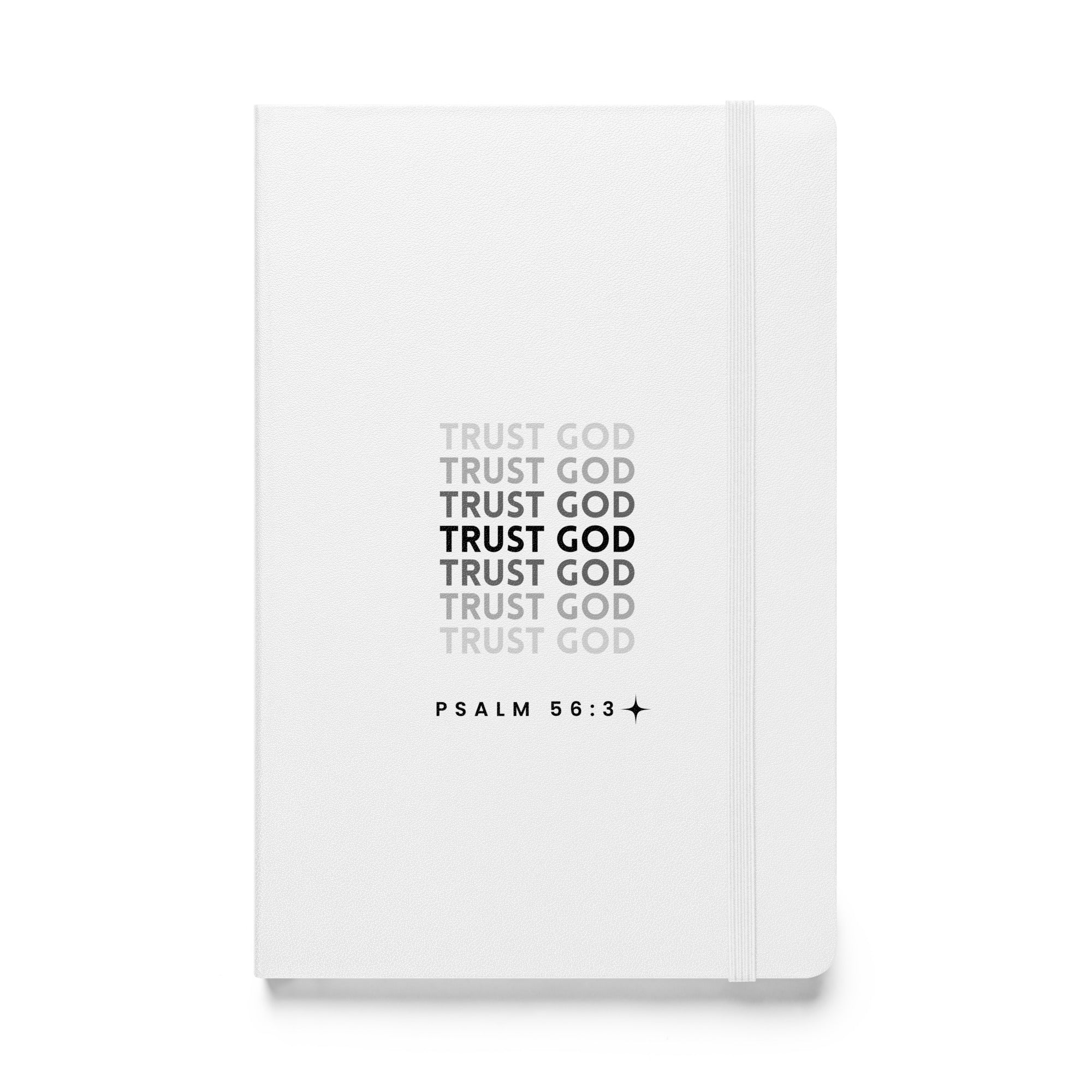 Hardcover bound notebook - Psalm 56:3