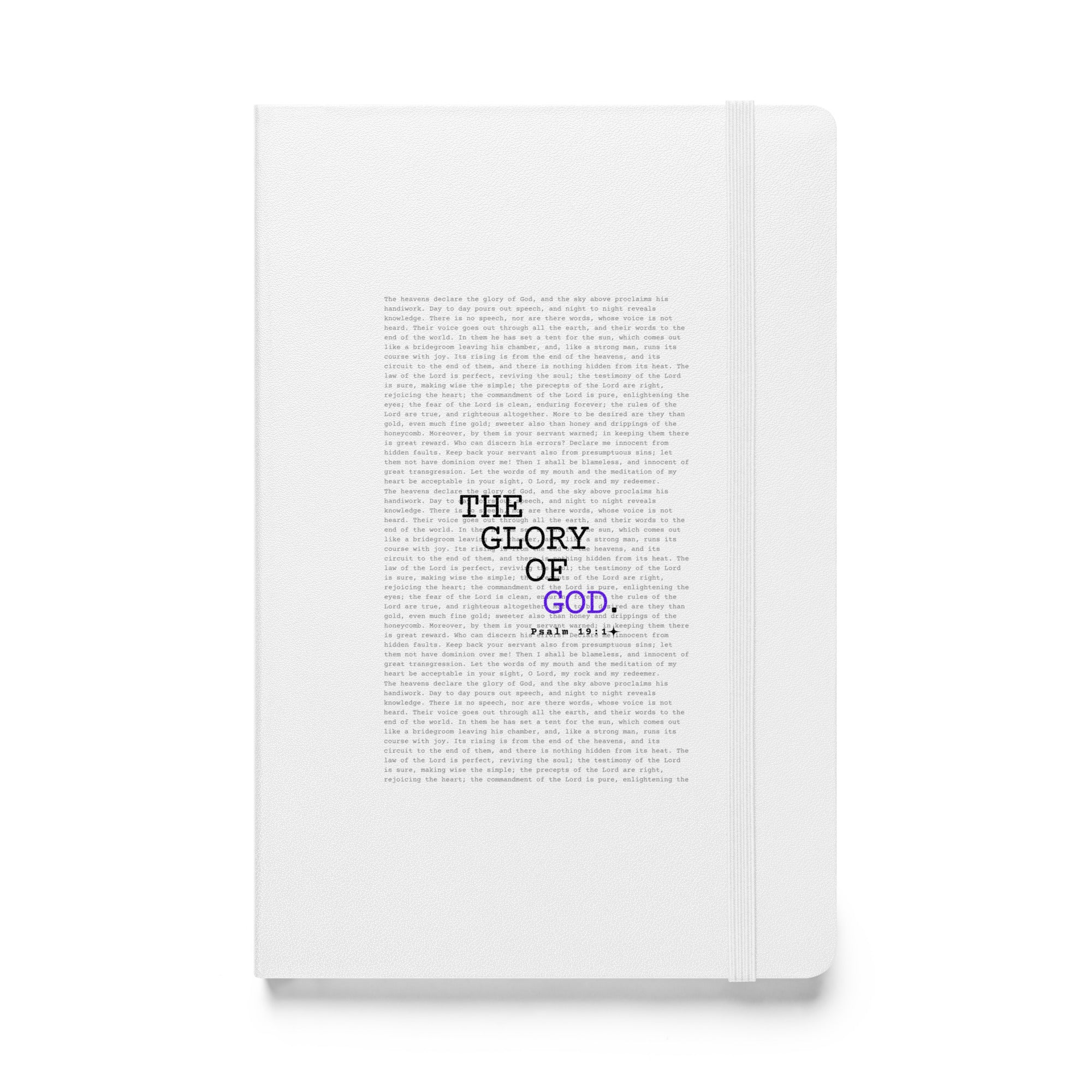 Hardcover bound notebook - Psalm 19